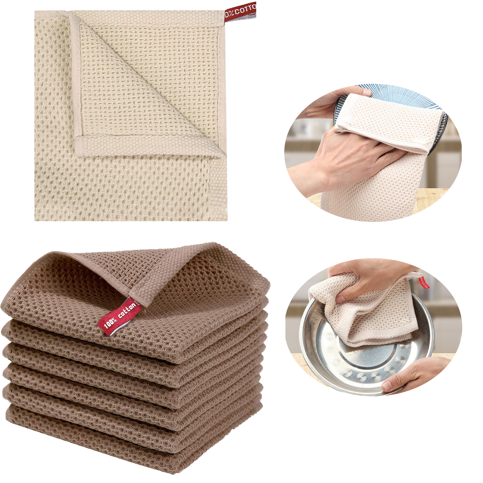 Cotton Honeycomb Dishcloth 4