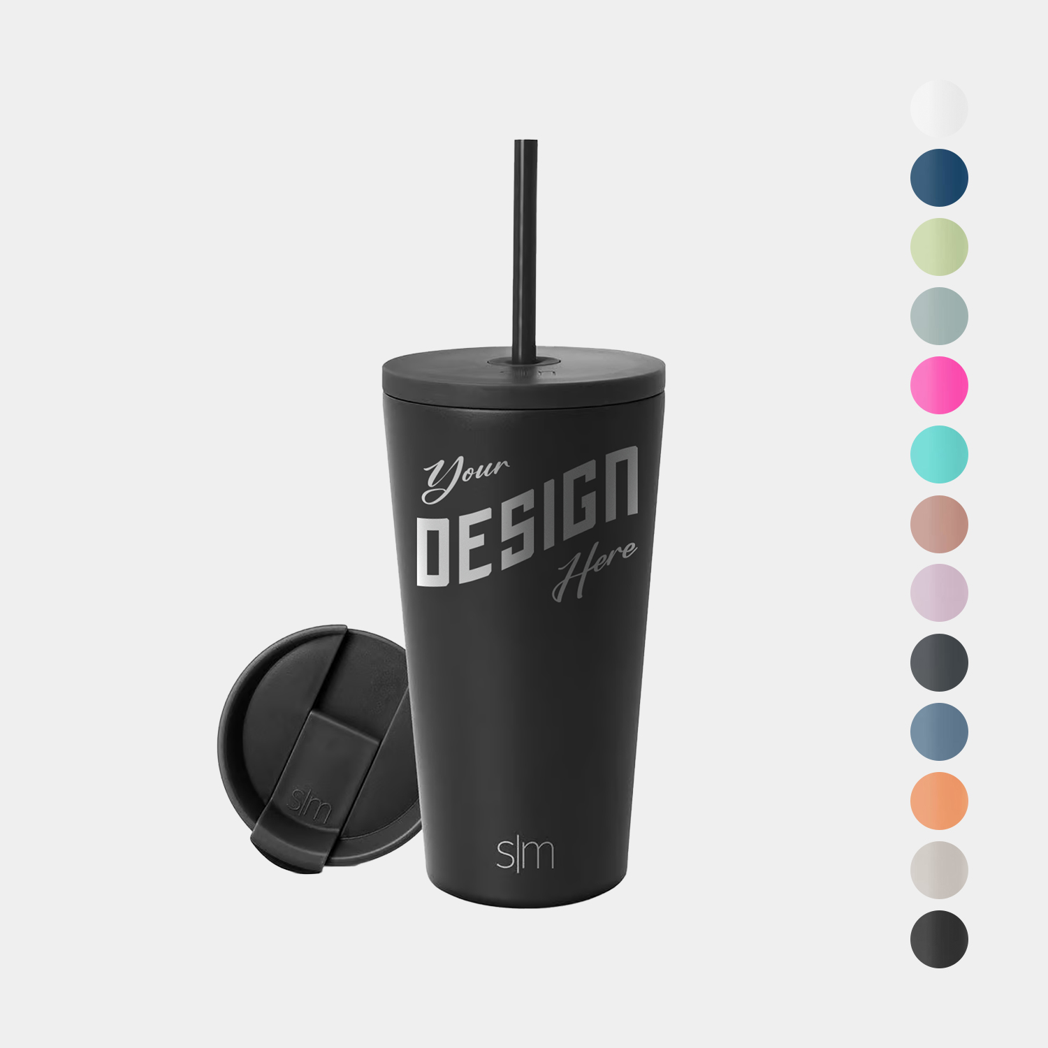 16 oz Simple Modern® Stainless Steel Insulated Classic Tumbler w/ Straw Lid 2