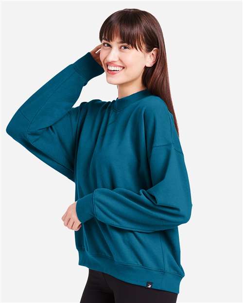 Women's Vintage Oversized Pullover Sweatshirt - PDP6789 8