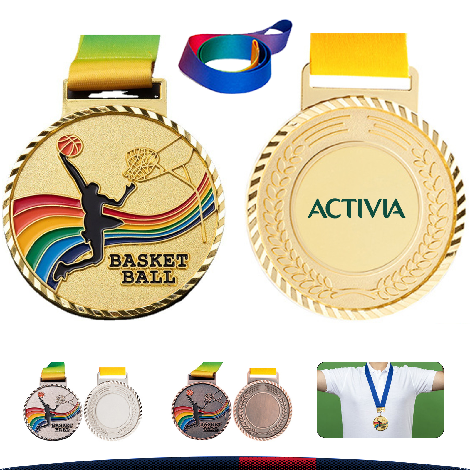 Basketball Award Medals 5
