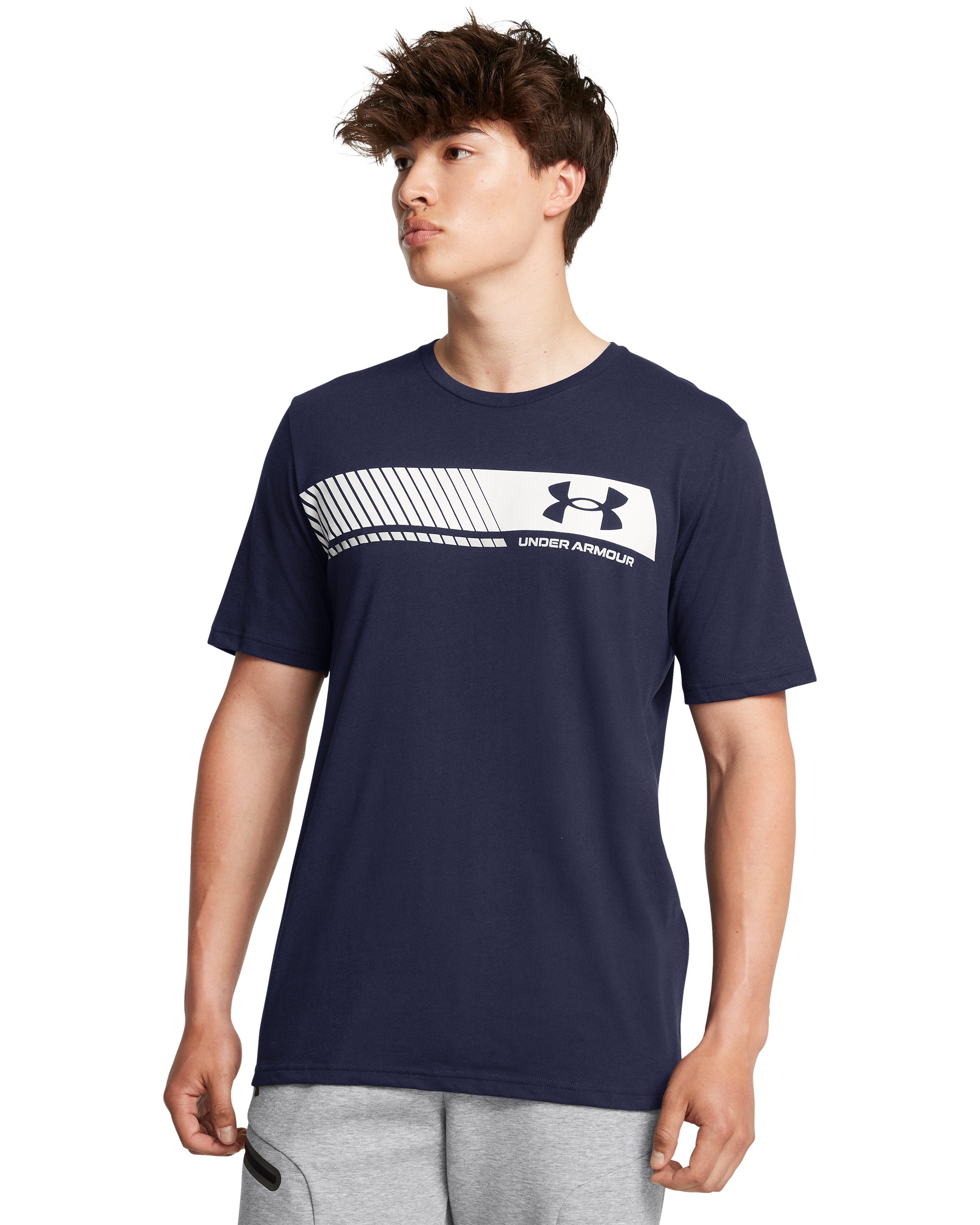 UA Left Chest Stripe Men's Short Sleeve 4