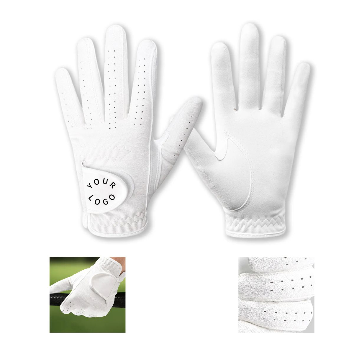 Adjustable Suede Golf Gloves for Practice 3
