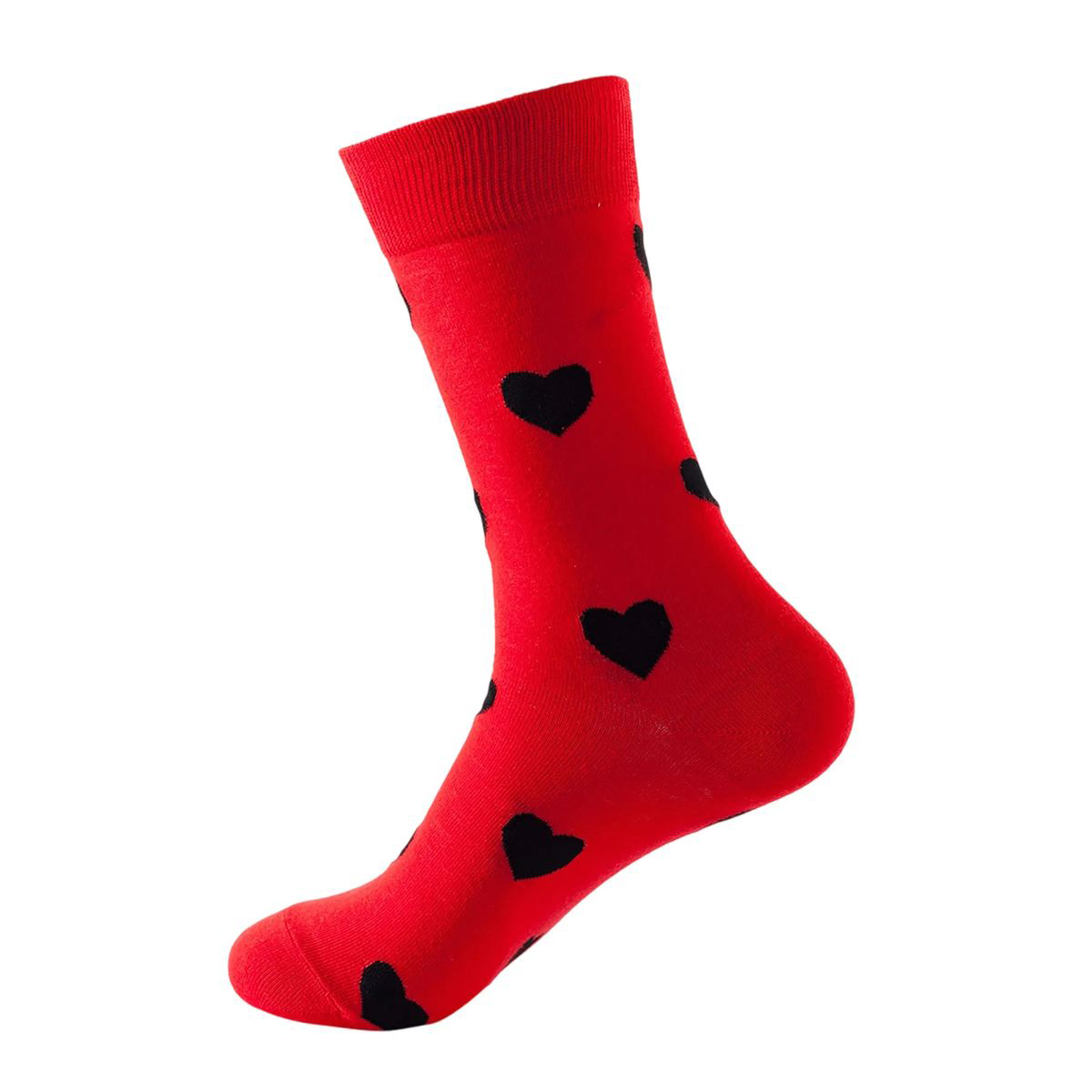 Cotton Crew Socks with Jacquard Pattern 44