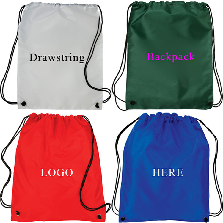 210D Nylon Drawstring Backpack 1
