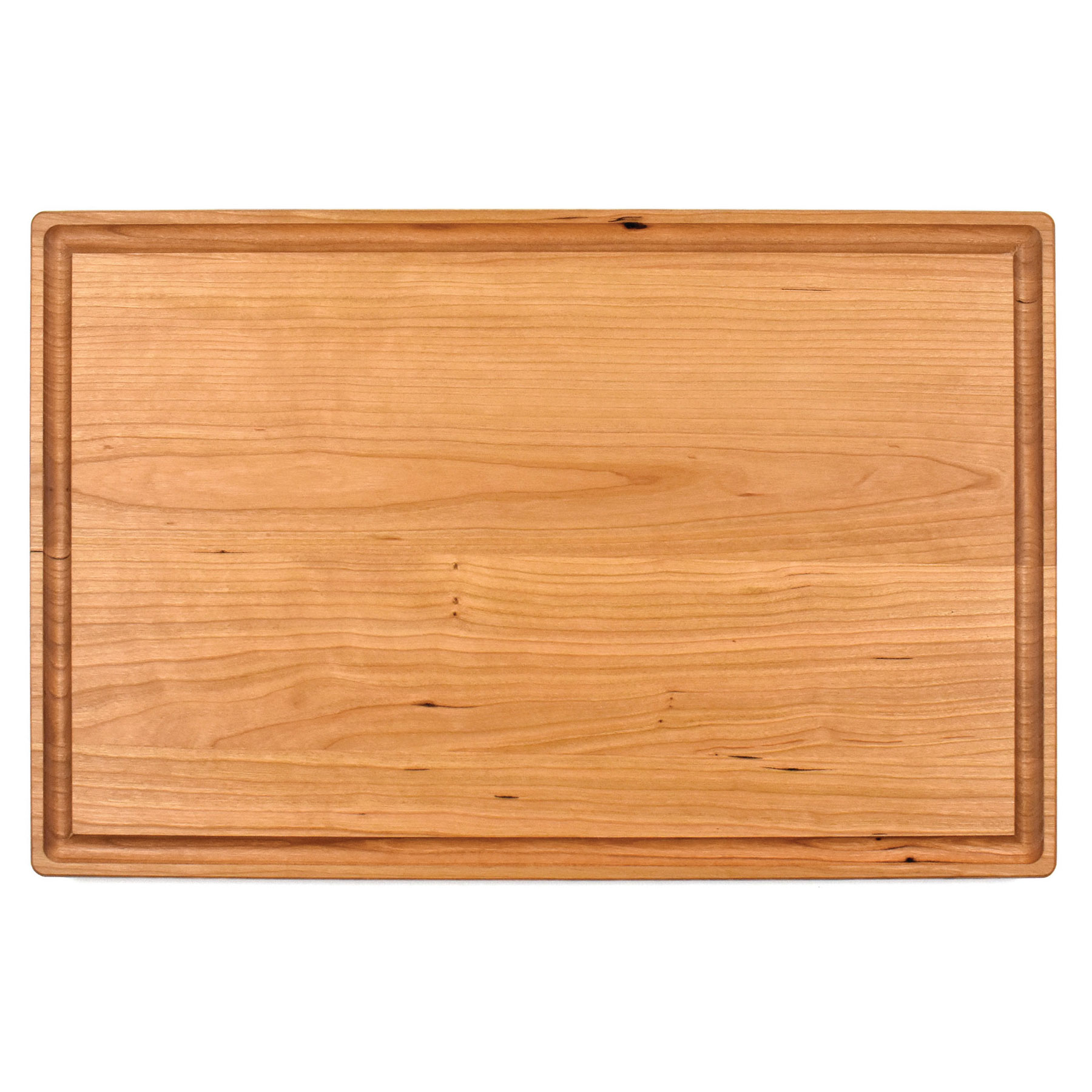 11" x 17" x 1" Cherry Cutting Board with Juice Groove 4