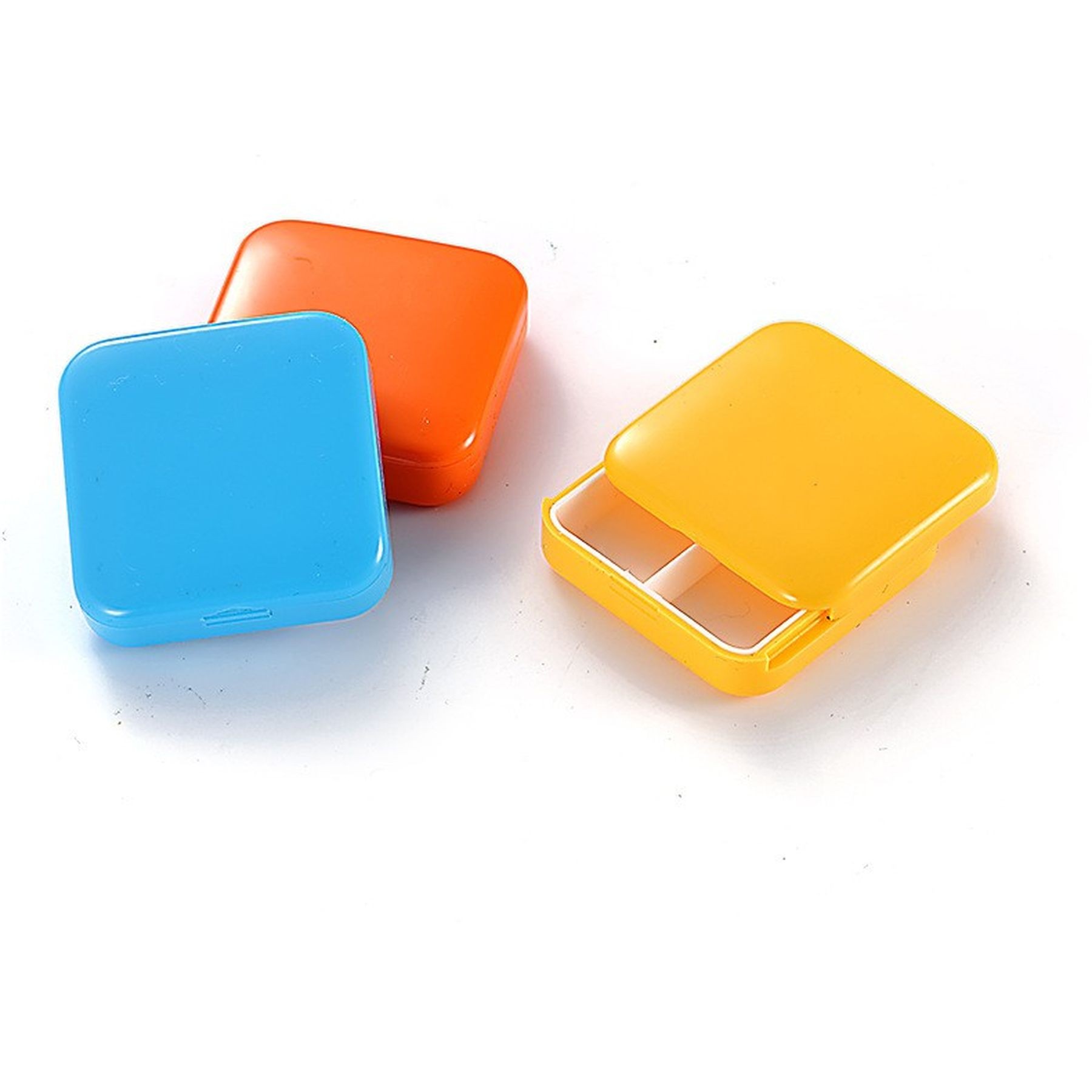 Travel Daily Pill Organizer 2 Compartments Pill Container 4
