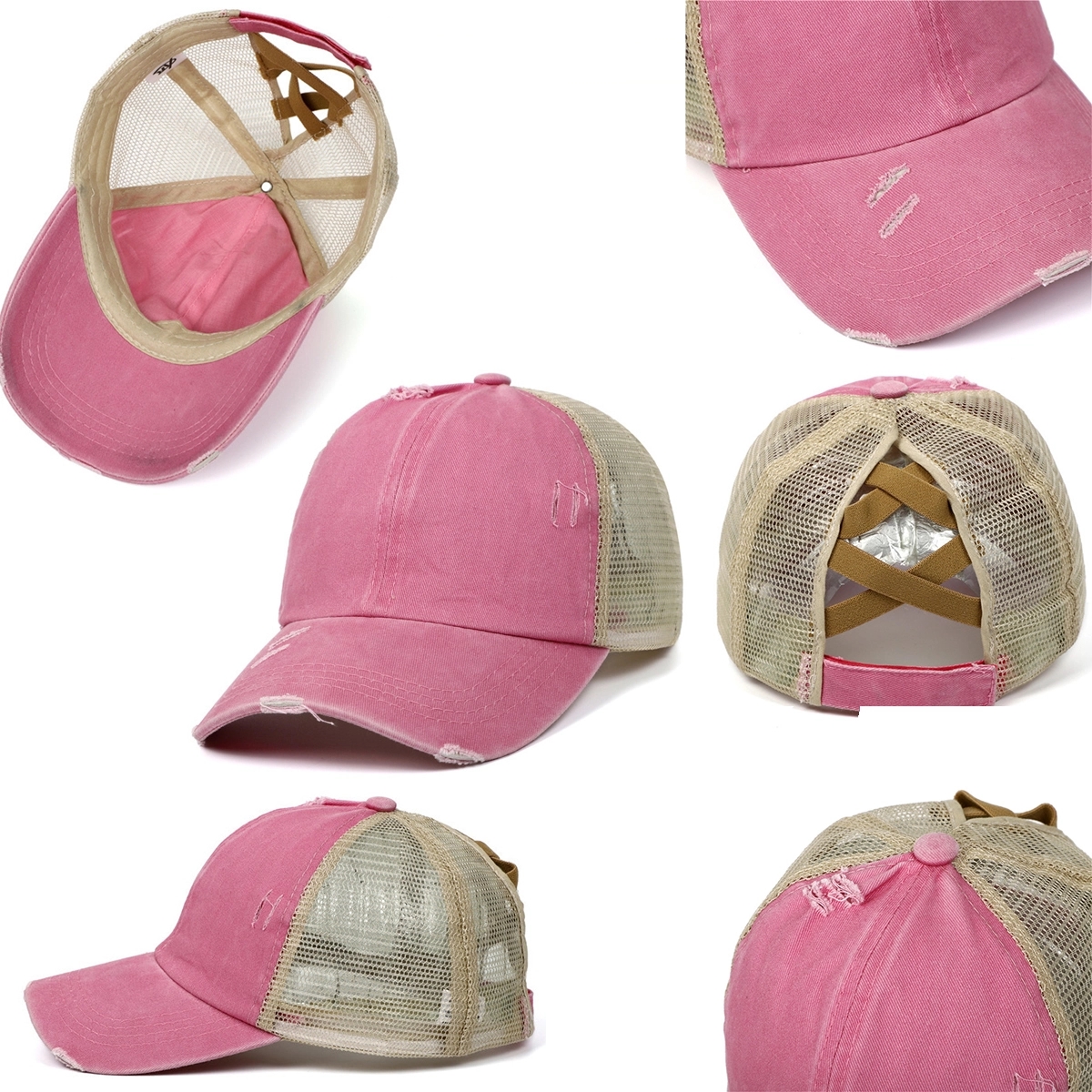 Criss Cross Ponytail Baseball Cap 3