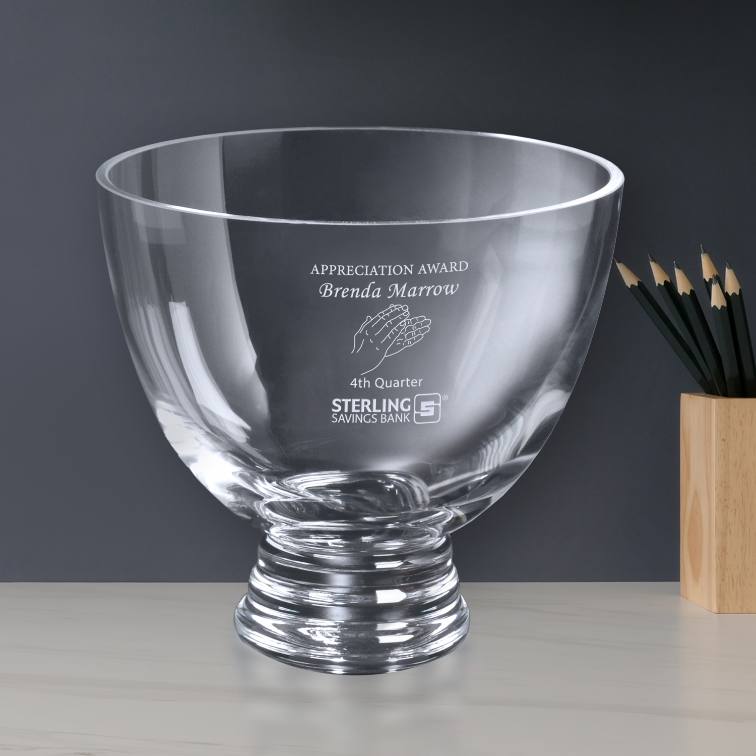 Clear Pedestal Bowl 3