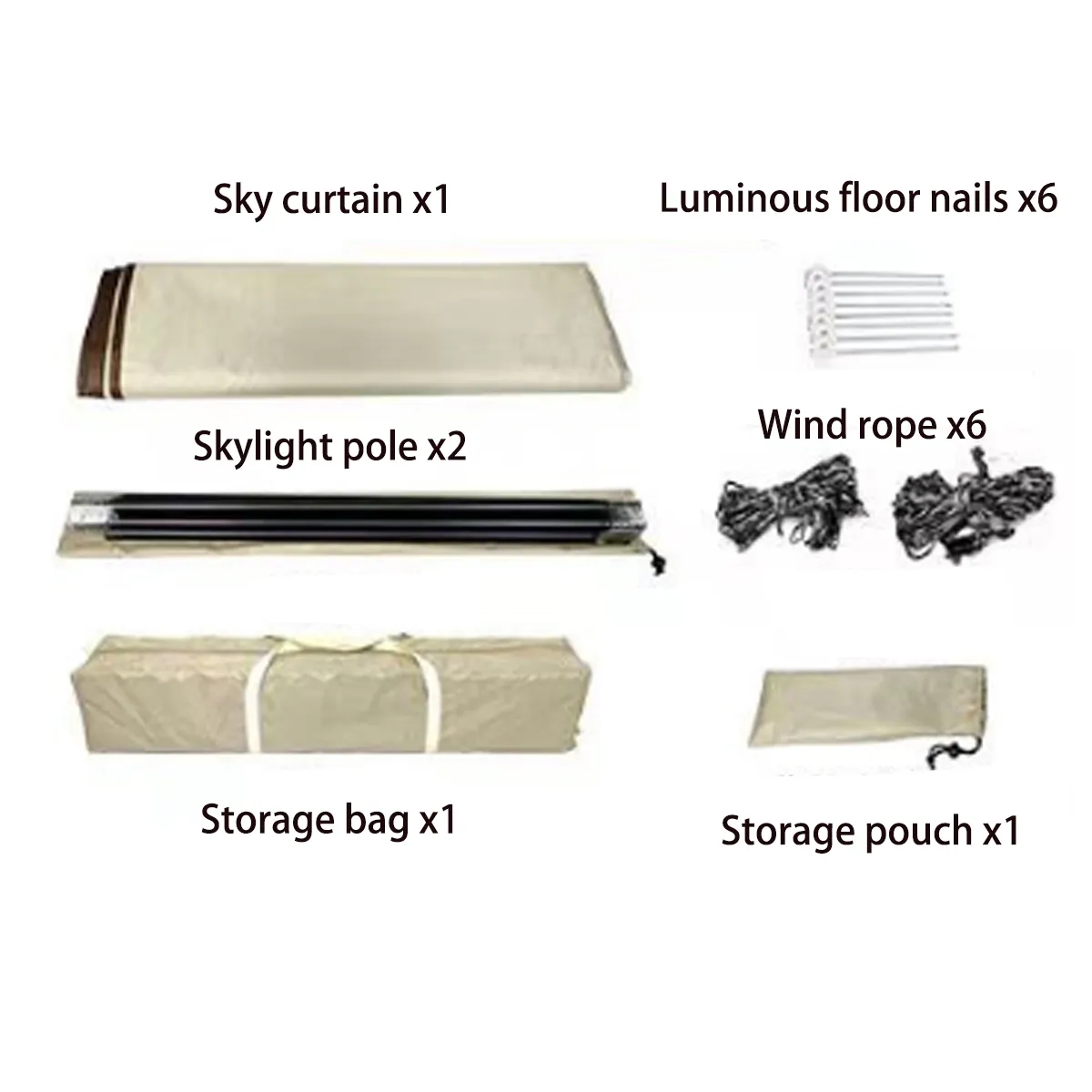Camping Tent Cloth Lightweight Waterproof Outdoor Sunshade 4