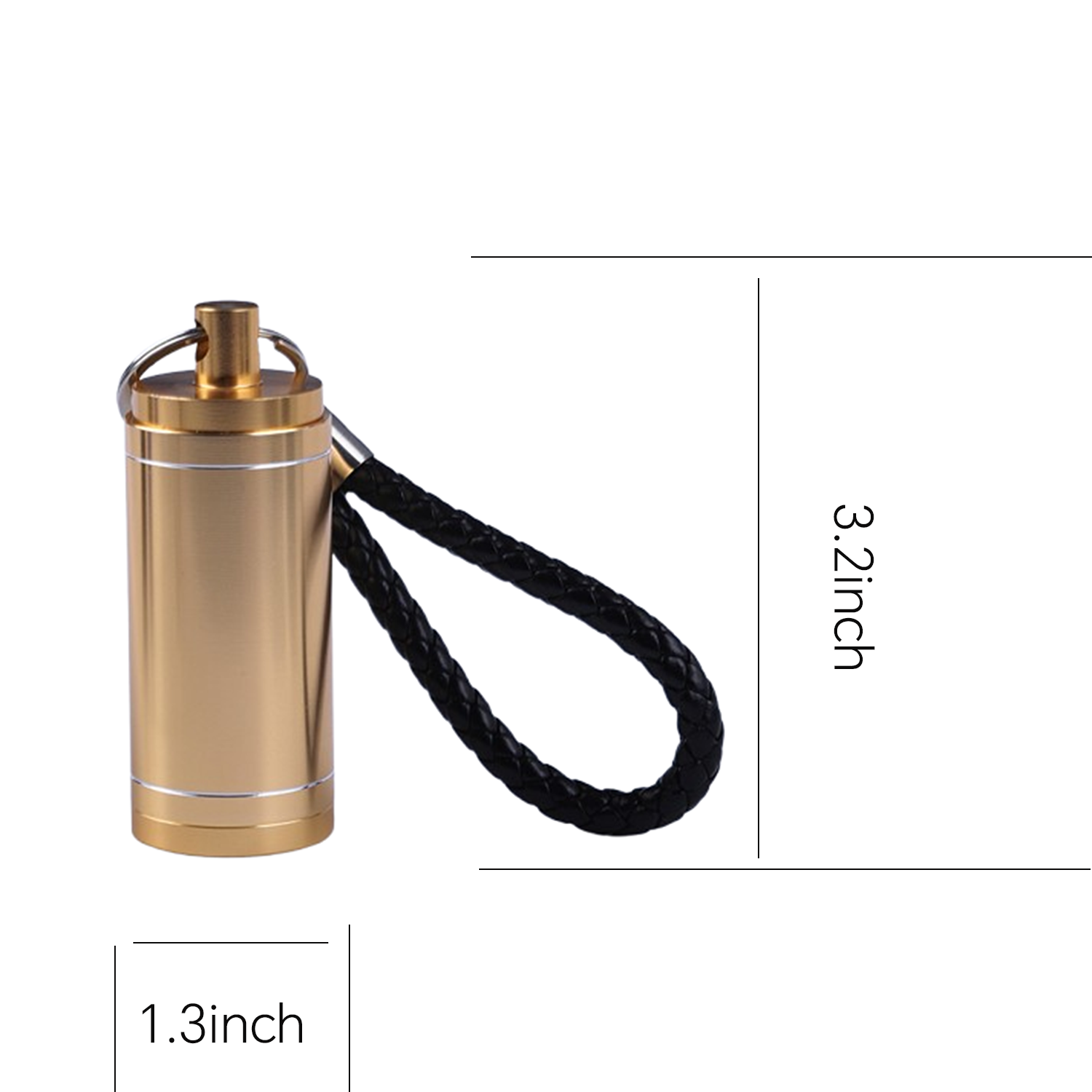 Portable Mini Metal Cylinder Ashtray Keychain 1
