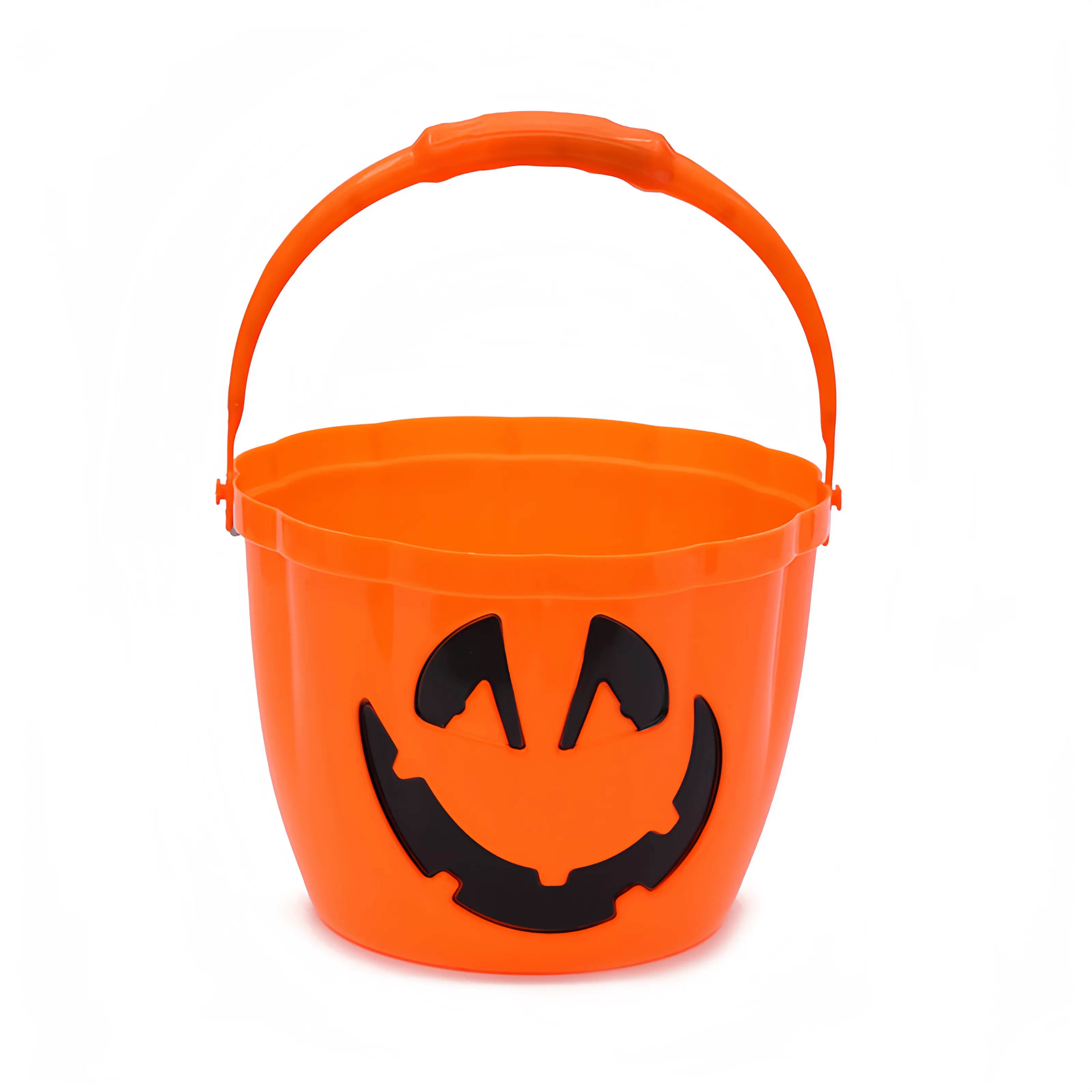 Plastic Halloween Hand-Held Luminous Pumpkin Bucket 4