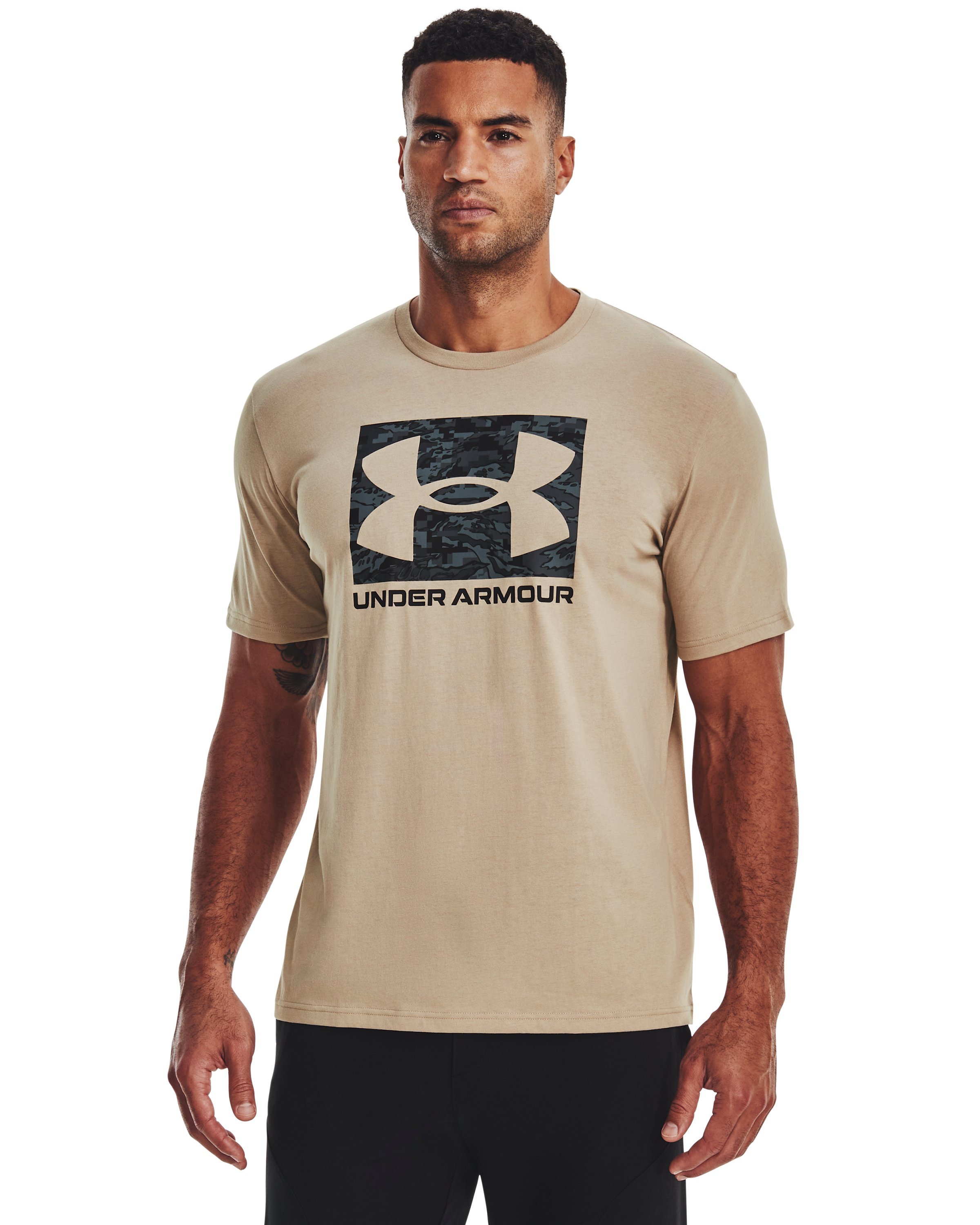 UA ABC Camo Boxed Logo Men's Short Sleeve 4