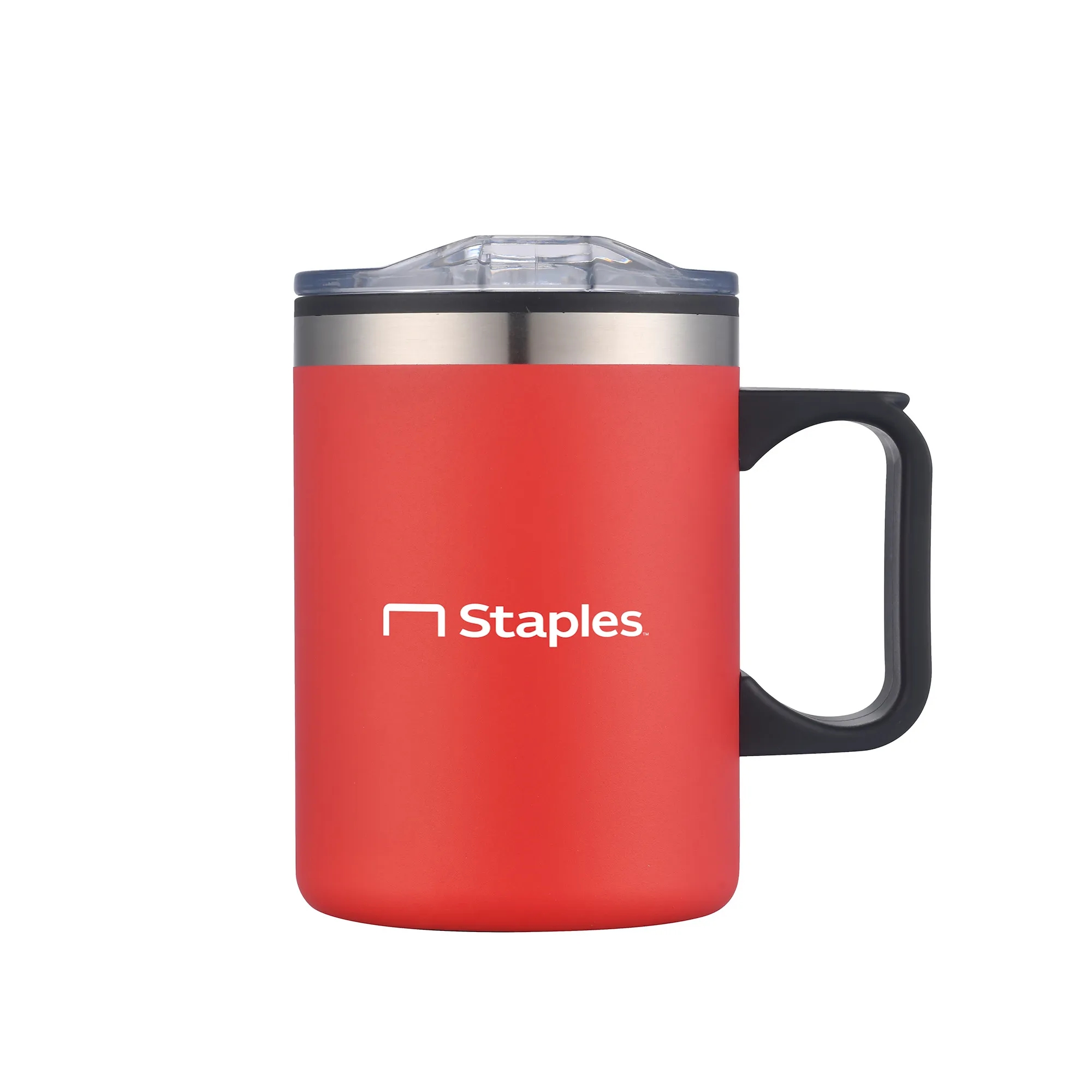 14oz. Double Wall SS / PP Campfire Mug with Clear Lid 4