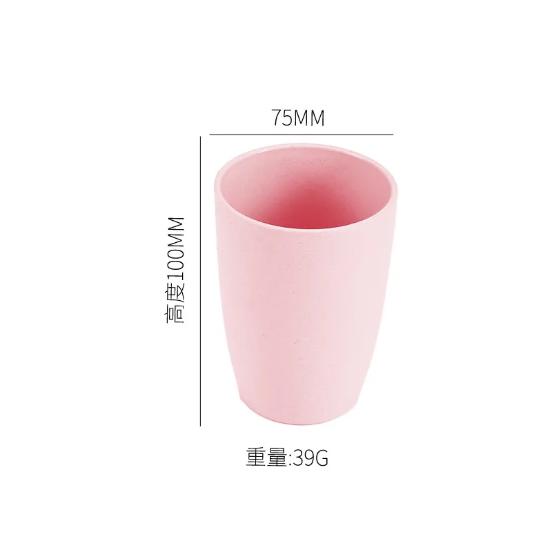 Reusable indestructible Wheat Straw Plastic Cup 4