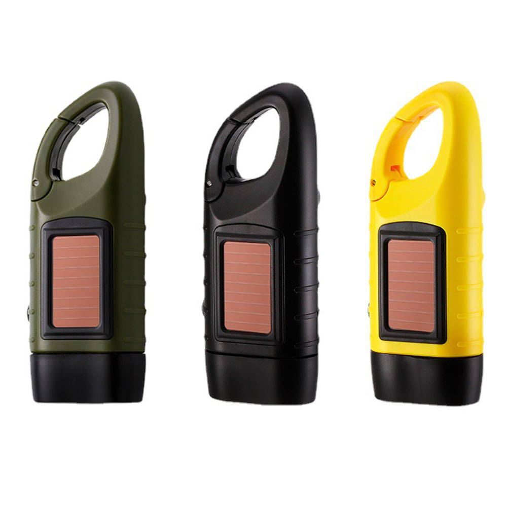 Hand Crank Solar LED Flashlight 2