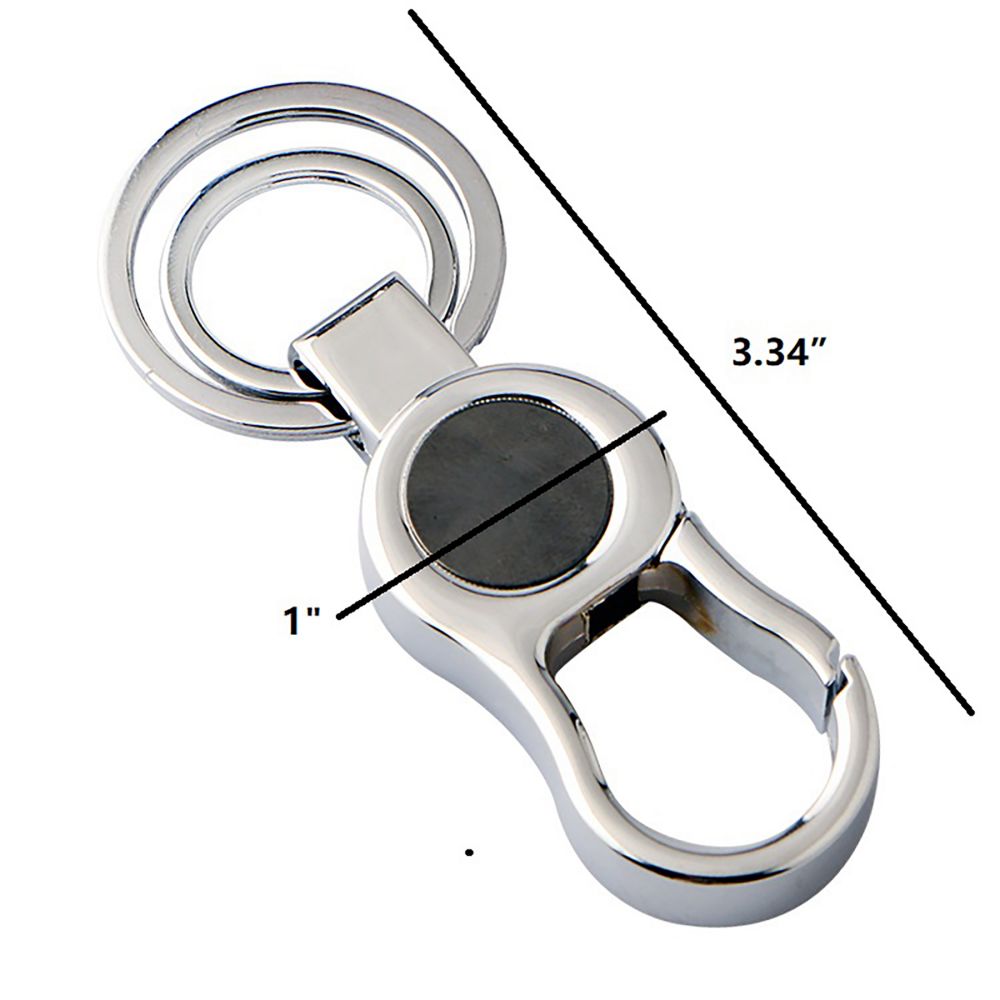 Double Ring Metal Buckle Key Chain 1