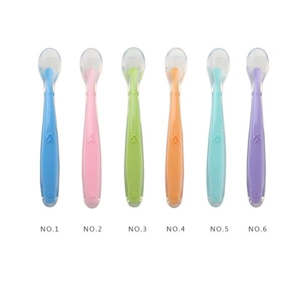 Silicone Baby Soft Spoons Training Feeding 5