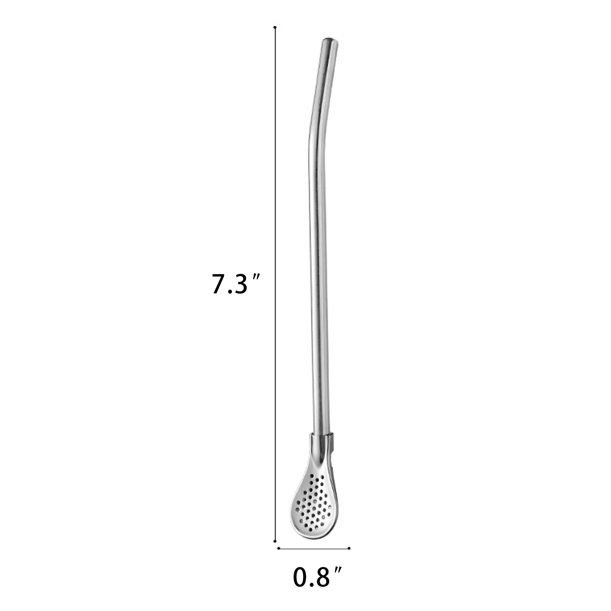 Stainless Steel Straw Filter Spoon 2