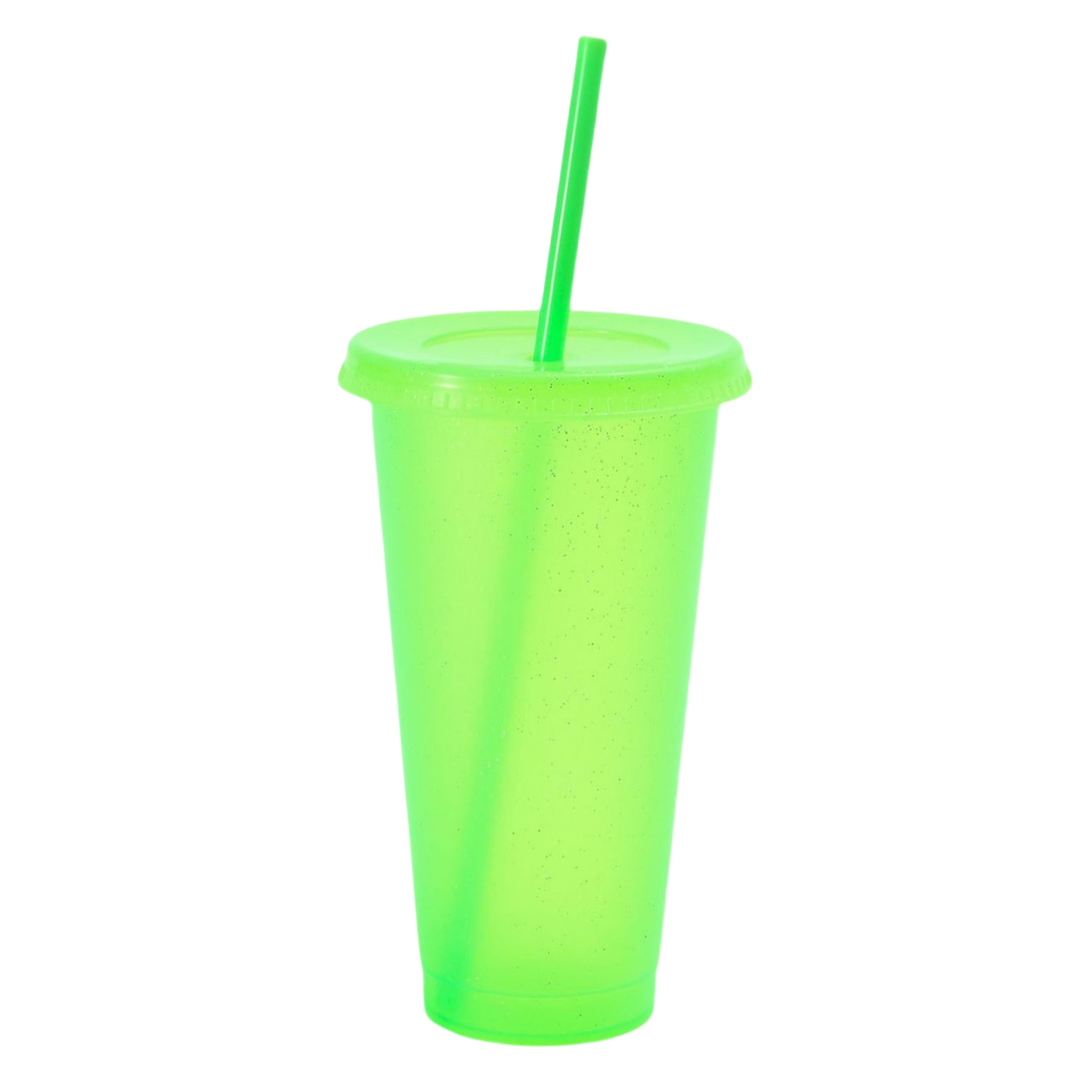 Double Wall Cute Glitter Straw Cup 10