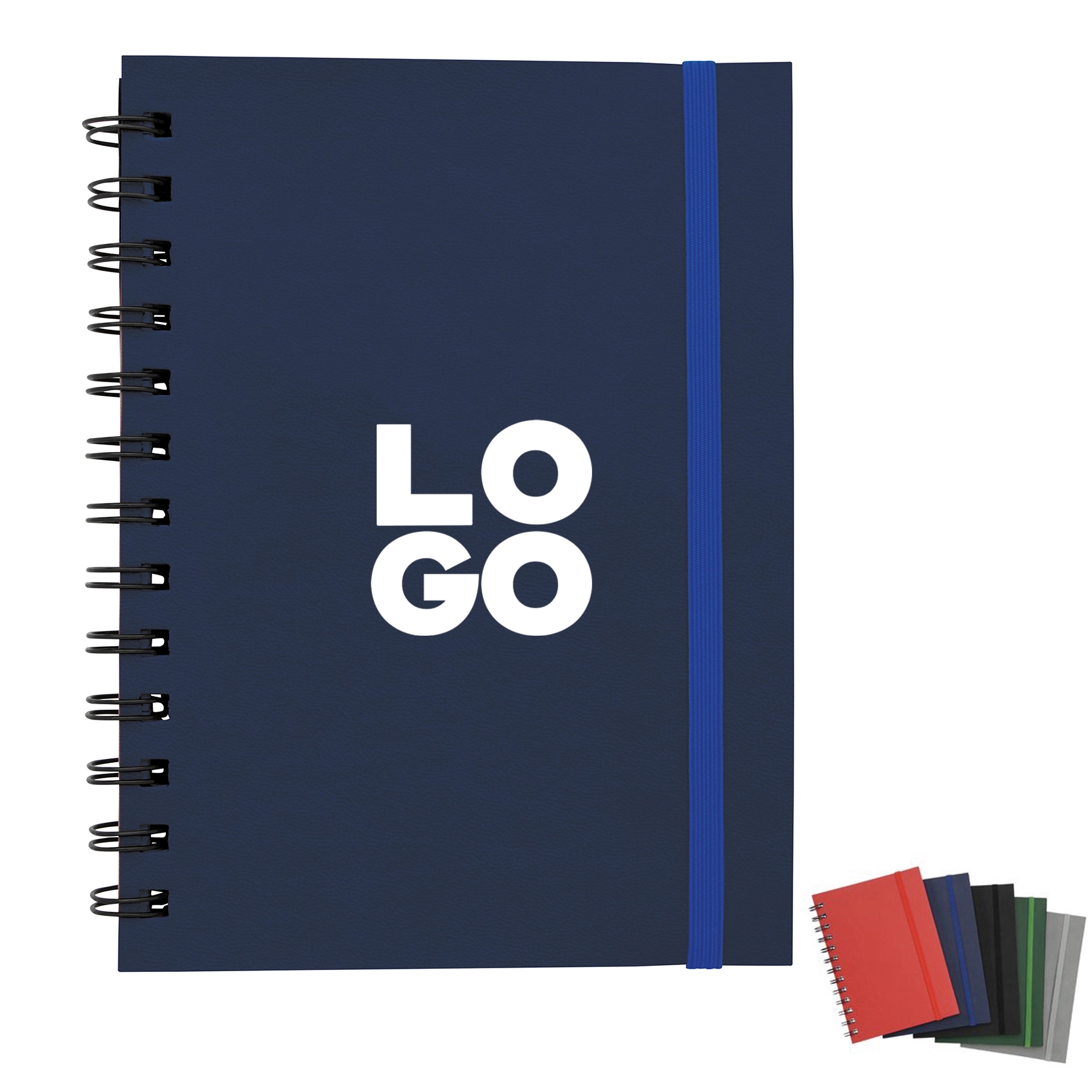 Pu Leather Cover Spiral Notebook 3