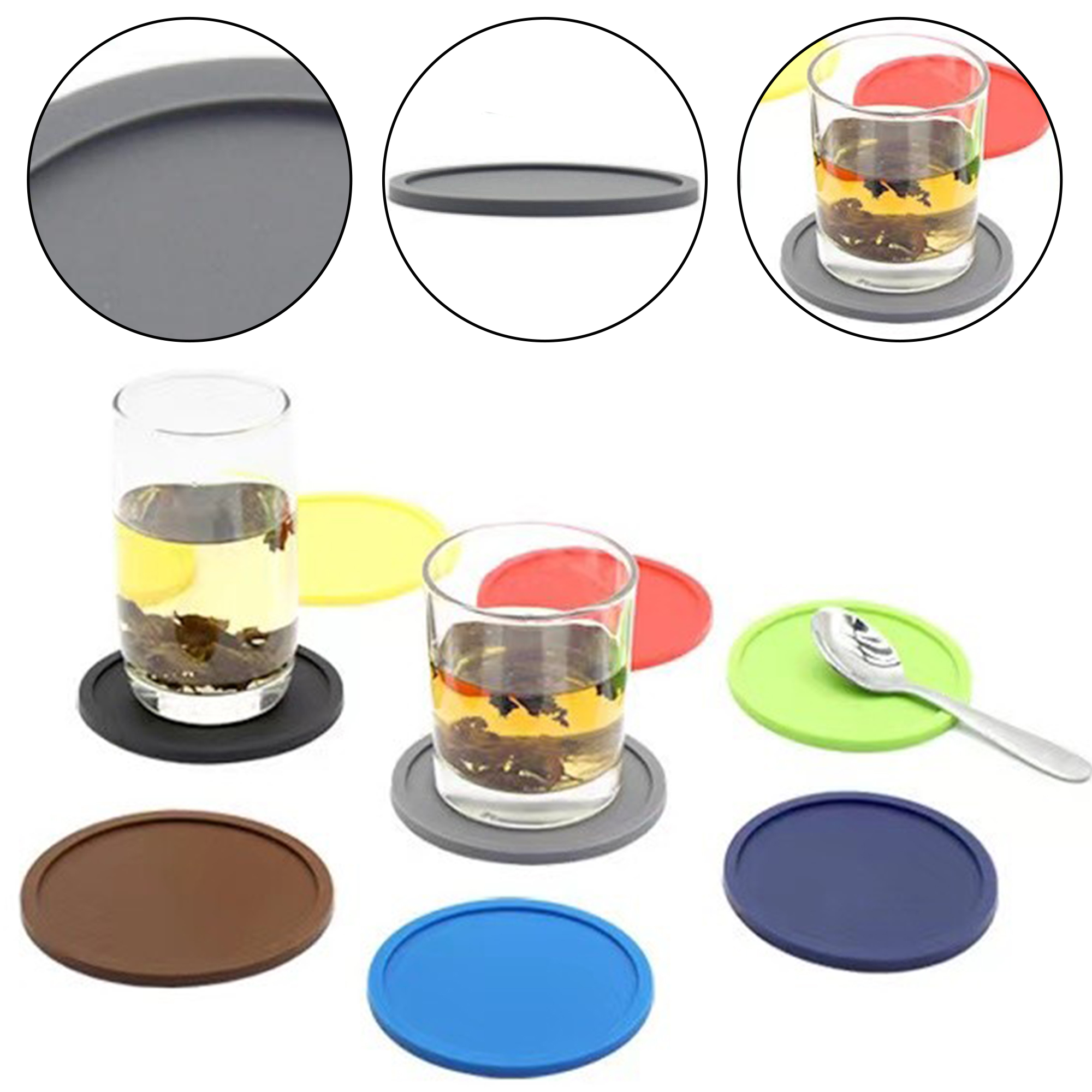 PVC Non-Slip Soft Coasters 1