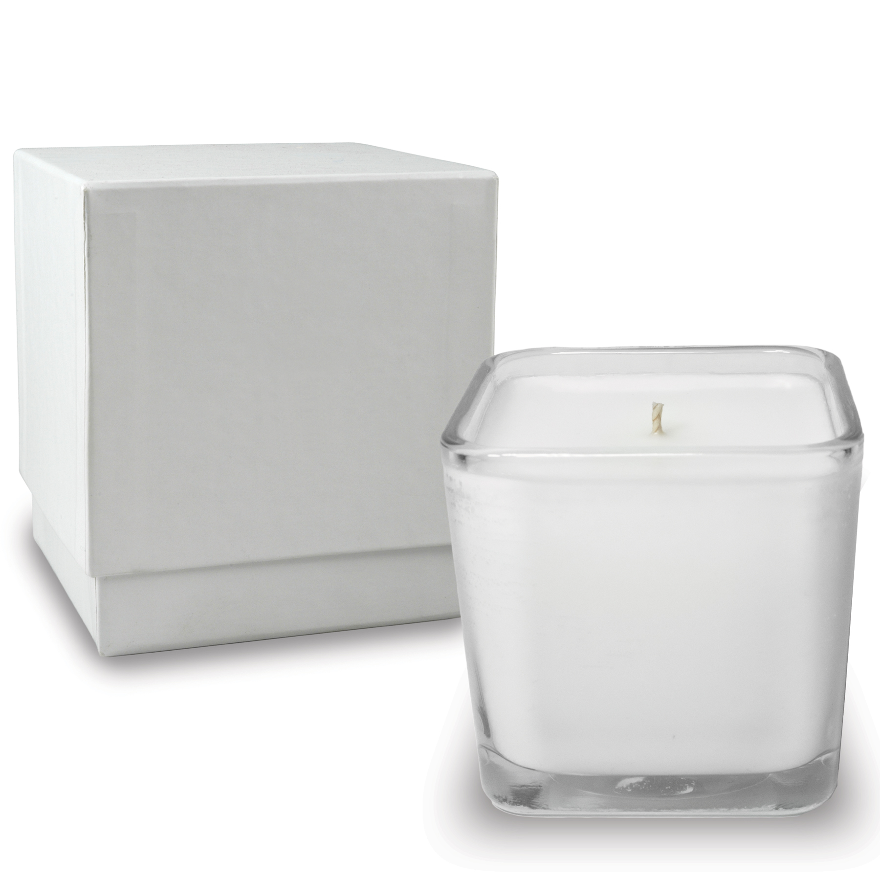 14 oz Square Candle with 4-Color Imprint