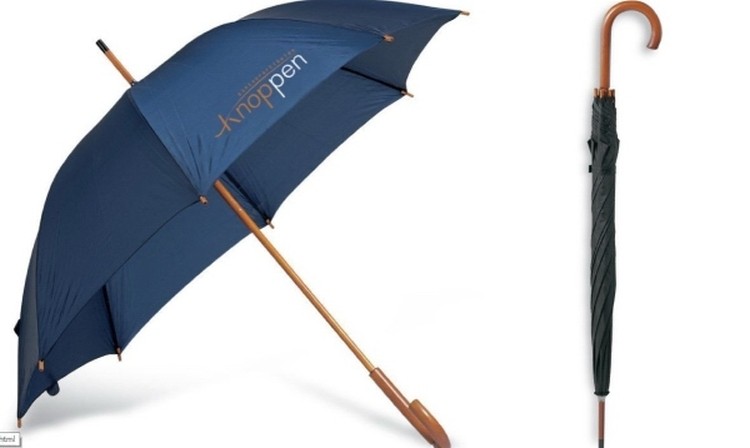 54" Economic Wood stick golf umbrella 2