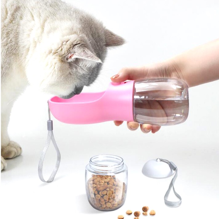 2-in-1 Water Bottle For Pet 10 oz. 4