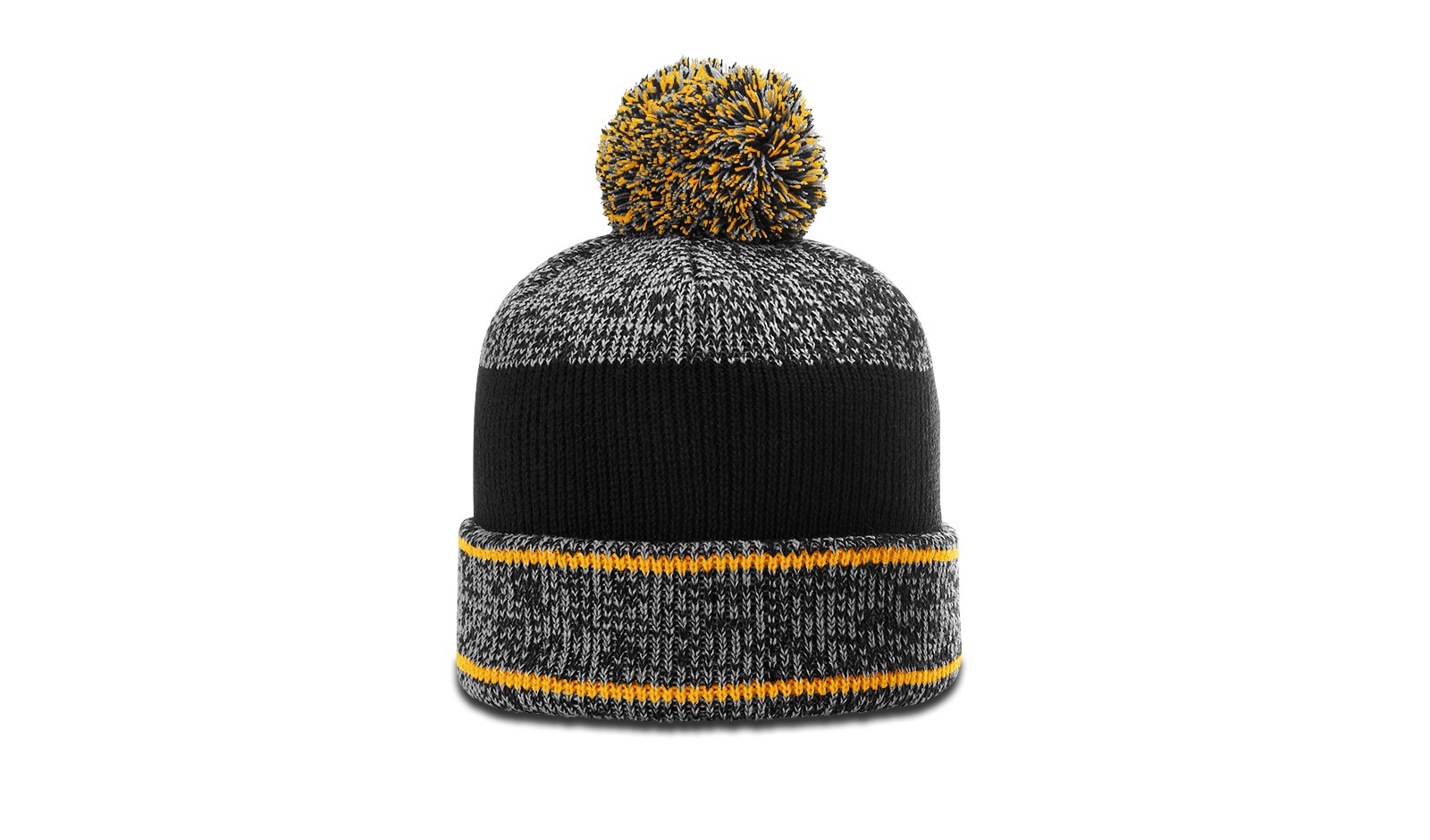Heather Beanie with Cuff & Pom 4