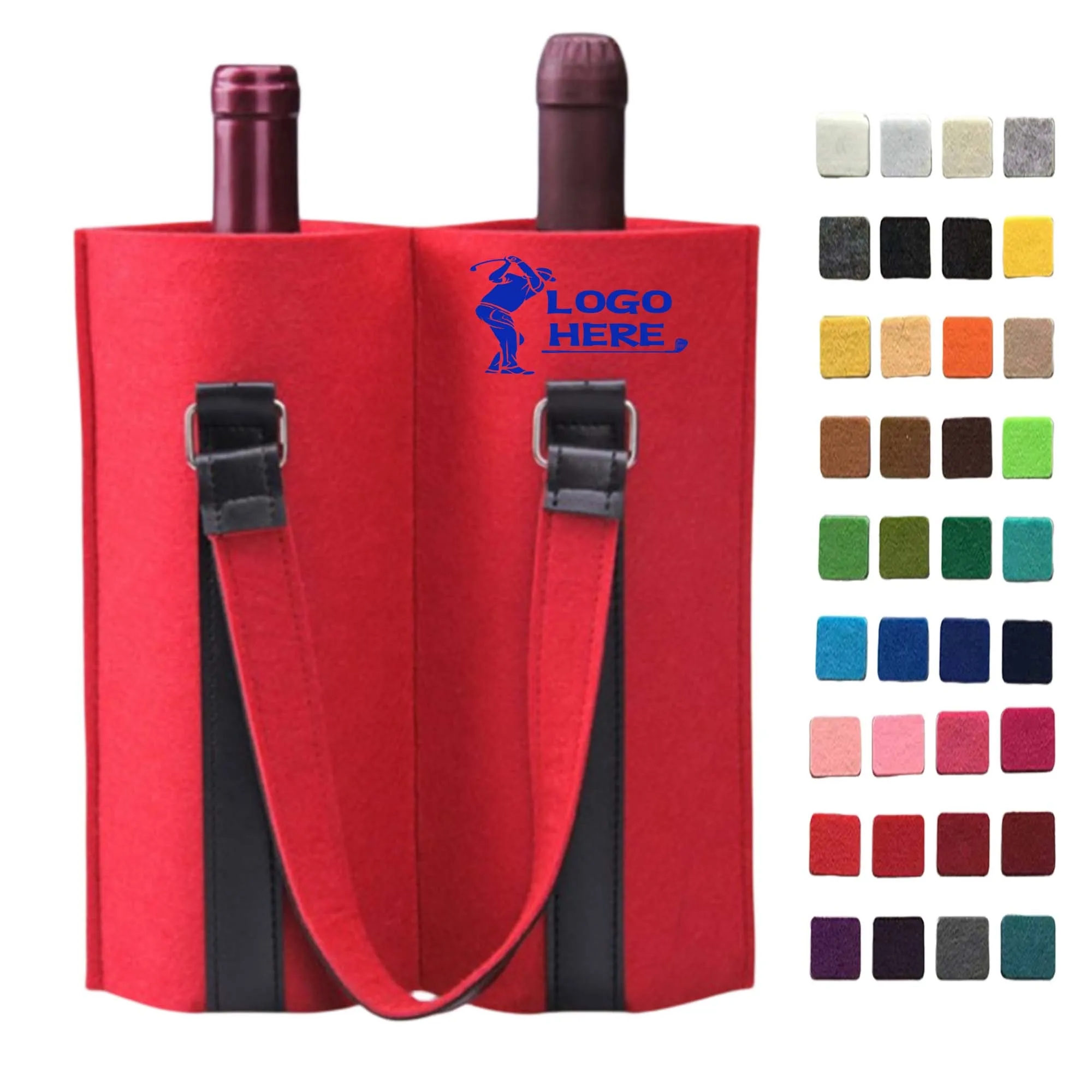 MOQ50 Wine Carrying Gift Case Tote Bag 4
