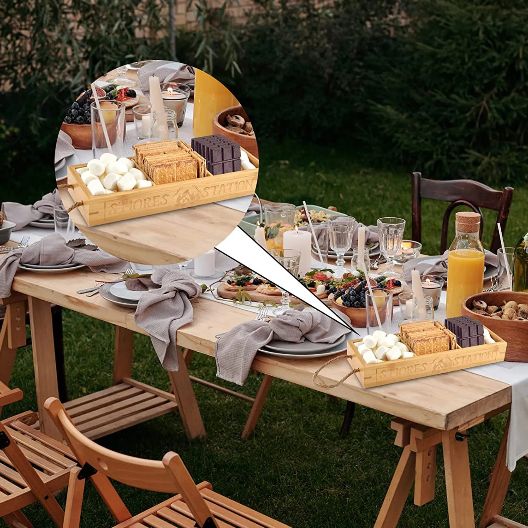 Wooden Food Tray 7