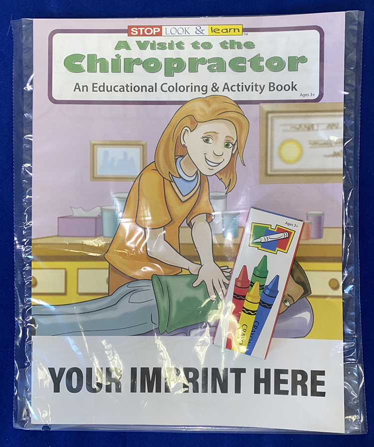 COLORING SET - A Visit to the Chiropractor Coloring Book Fun Pack