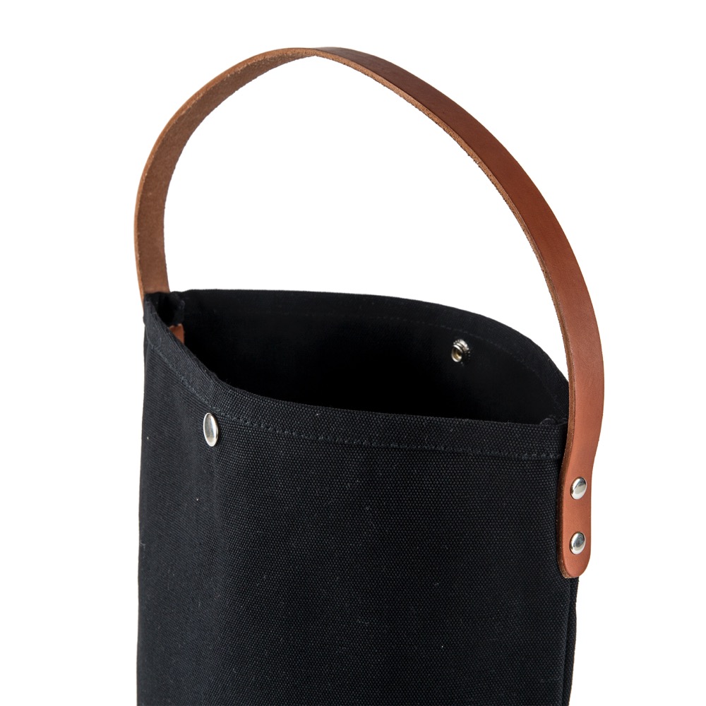 18 Oz. Super Heavy Canvas Bucket Tote w/Leather Handle 11