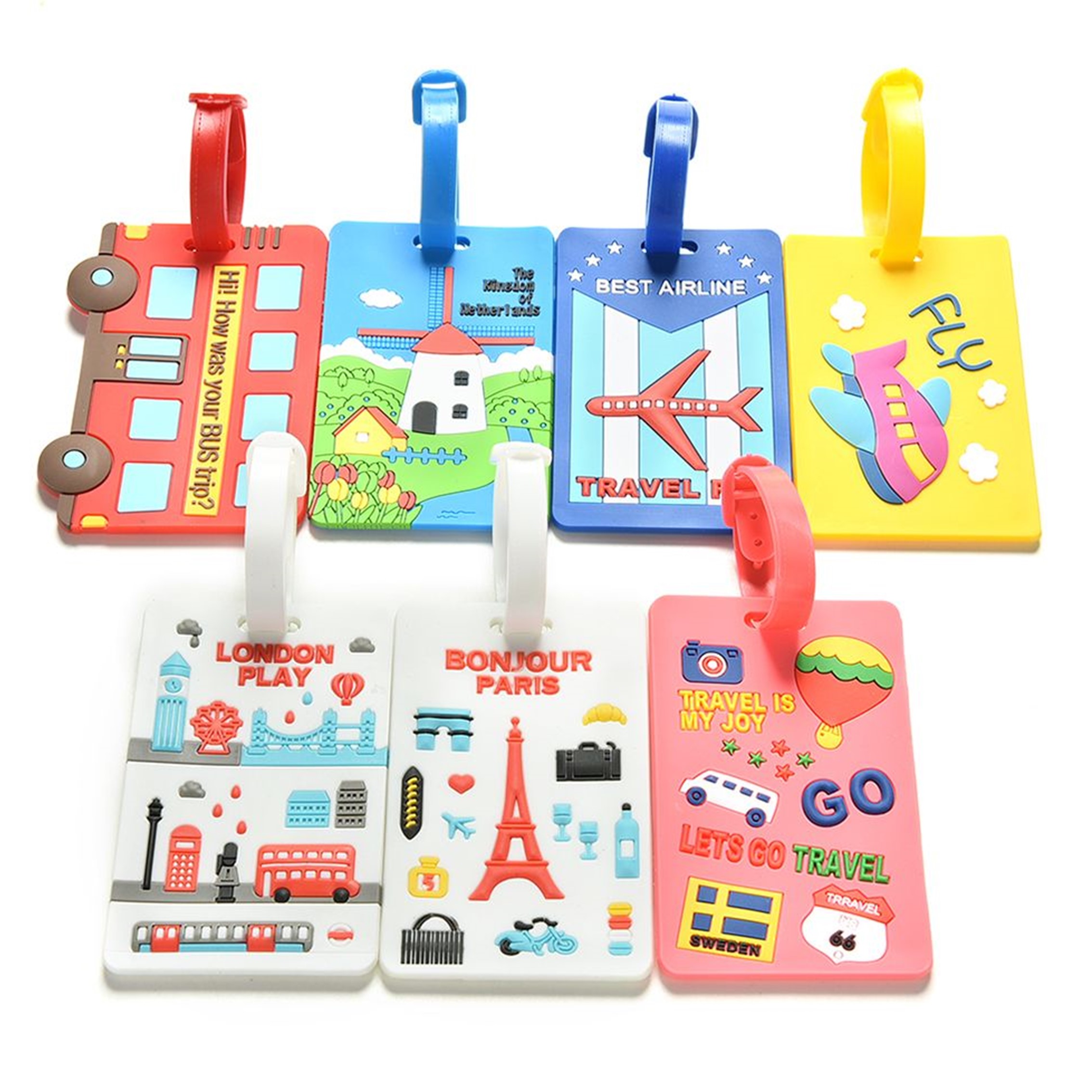 Rubber PVC Custom Luggage Tag 1