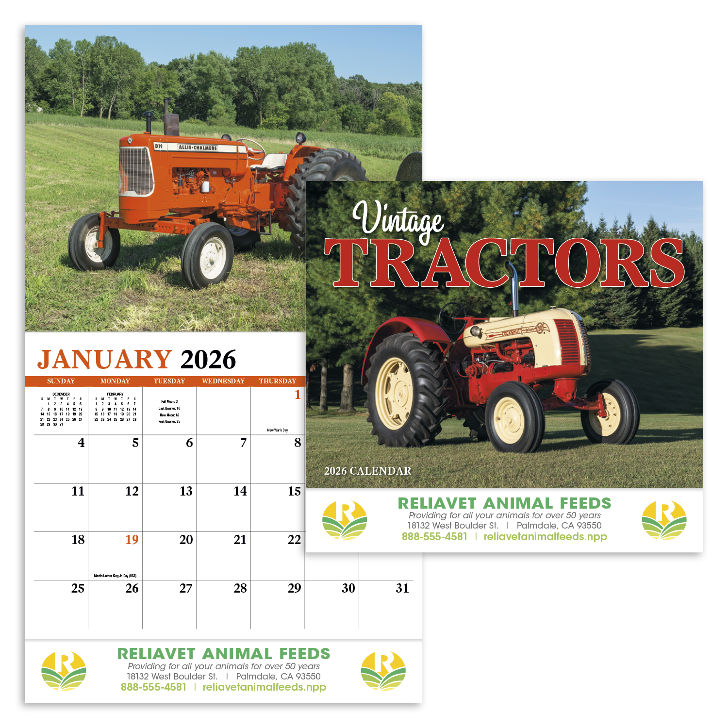 HotLine® Products Vintage Tractors Appointment Calendar - Stapled 41