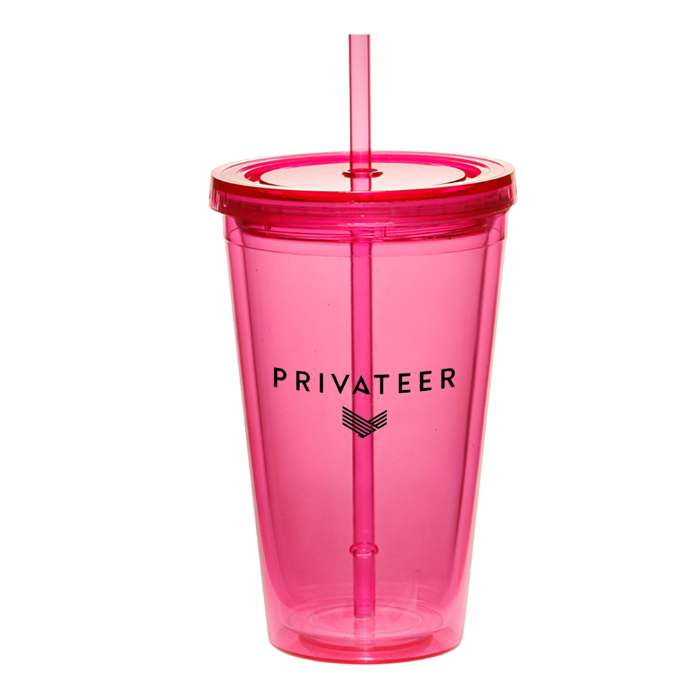 16oz Cup w/Straw 9
