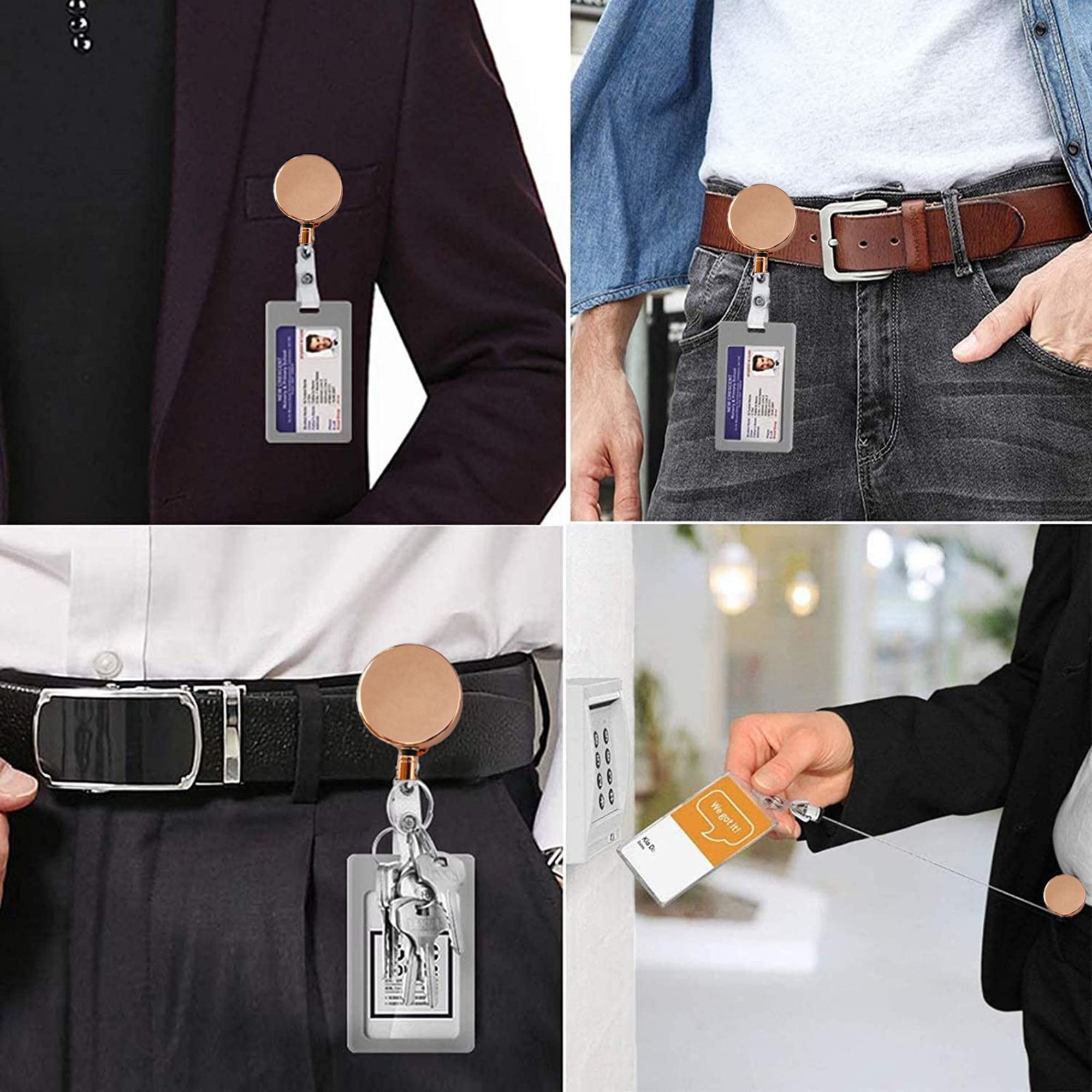 Soft Plastic Badge Holders With Heavy Duty Badge Reels 5
