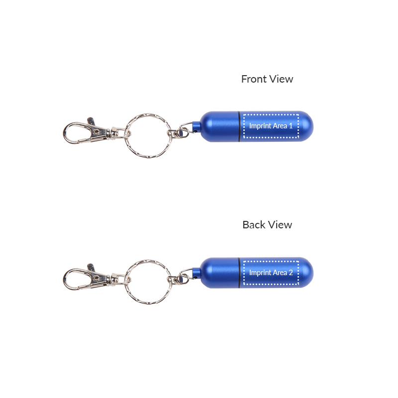 1GB Pill Shaped USB 2.0 Flash Drive with Keyring. 6