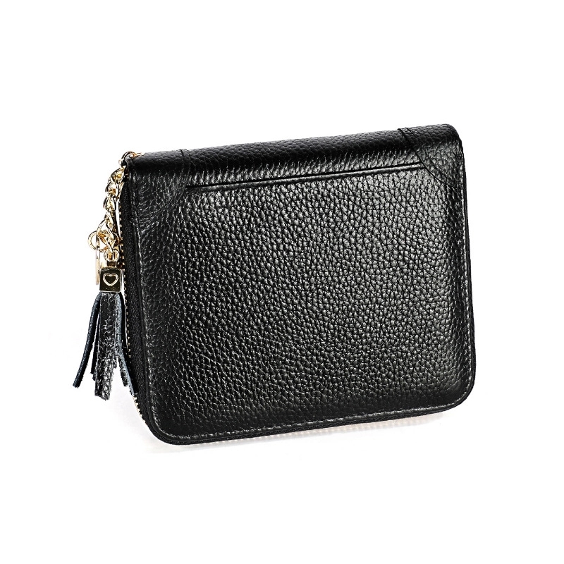 Retro Genuine Leather Pickup Bag Card Holder Wallet 8