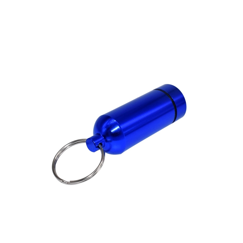Waterproof Mini Aluminum Cylinder Pill Box 3