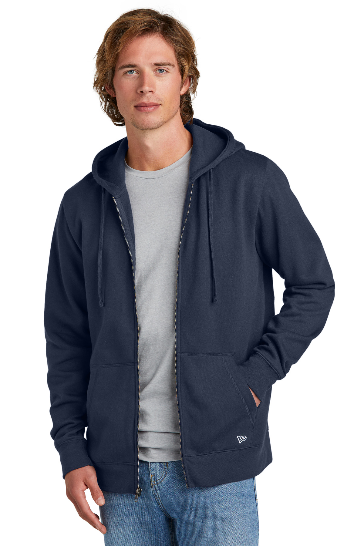 New Era Comeback Fleece Full-Zip Hoodie NEA551, custom hoodie or sweatshirt with logo imprint 14