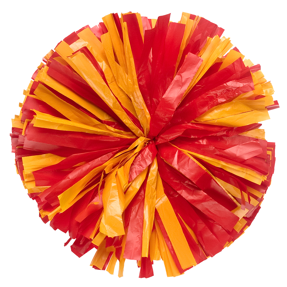 Custom Plastic Show Pom - Mixed Colors 25