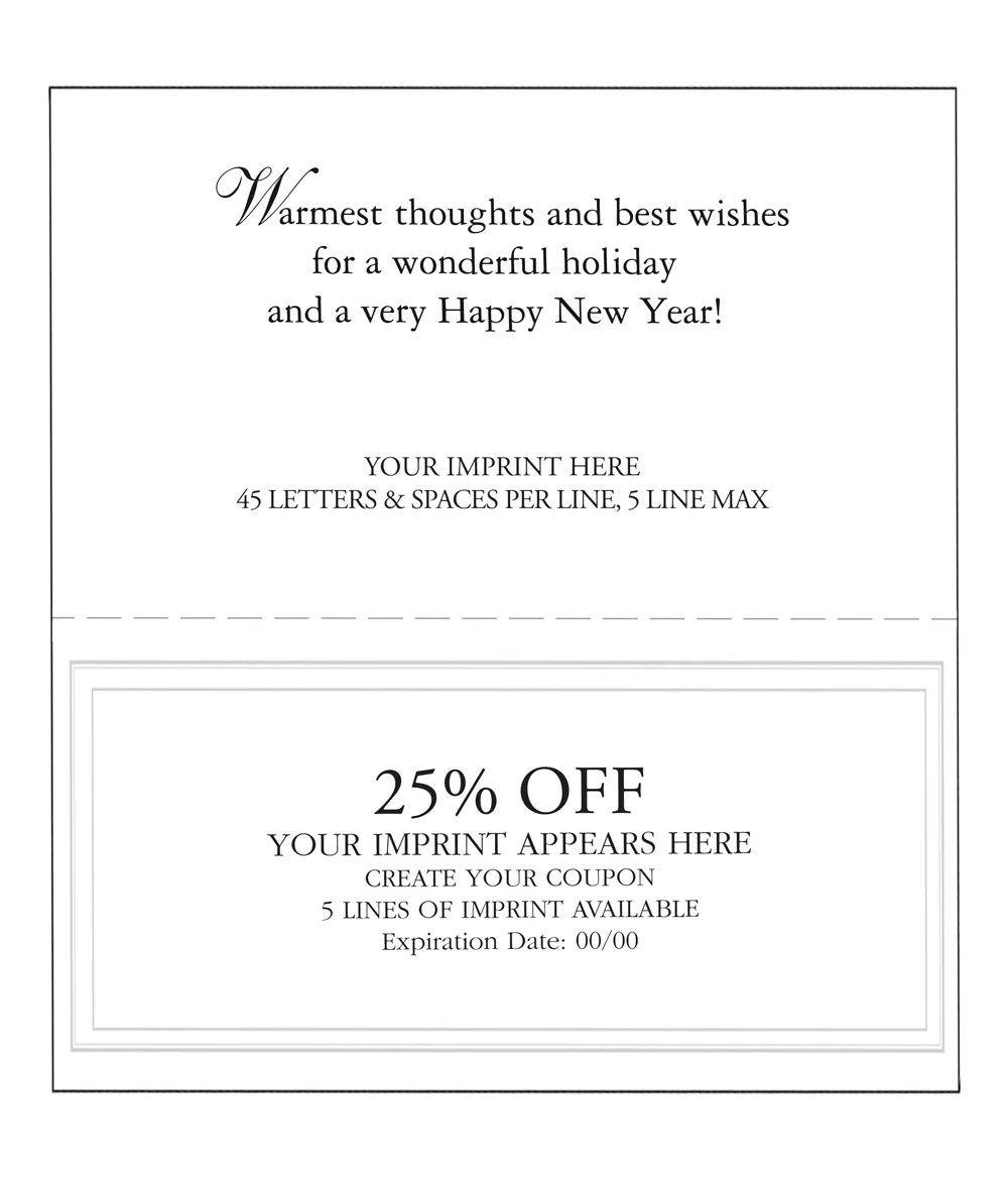 Holiday Token Coupon Cards 4
