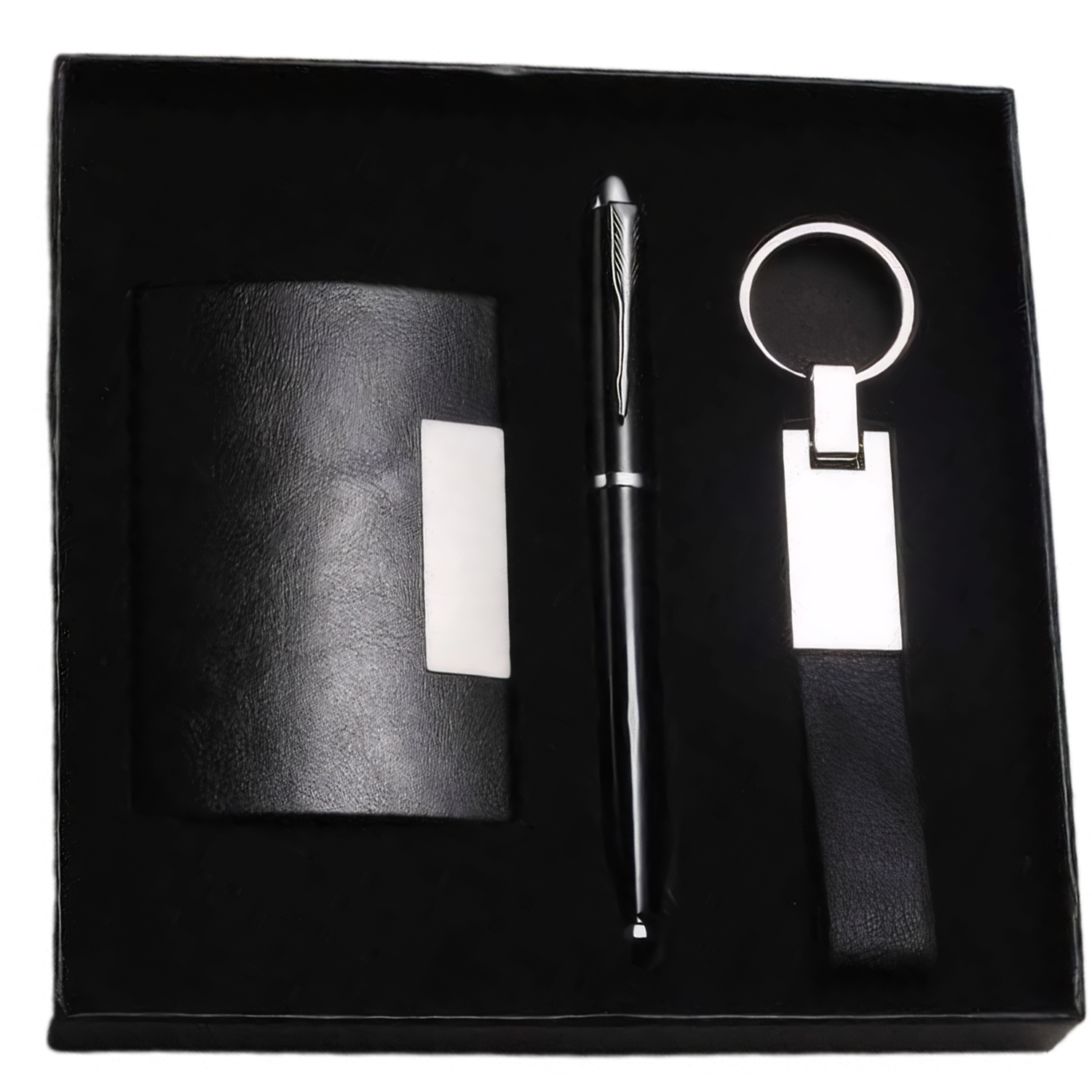 3Pcs Office Ballpoint Pen Card Case Keychain Gift Set 5