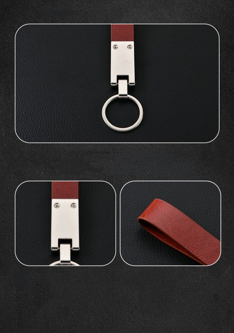 Leather Metal Keychain 4