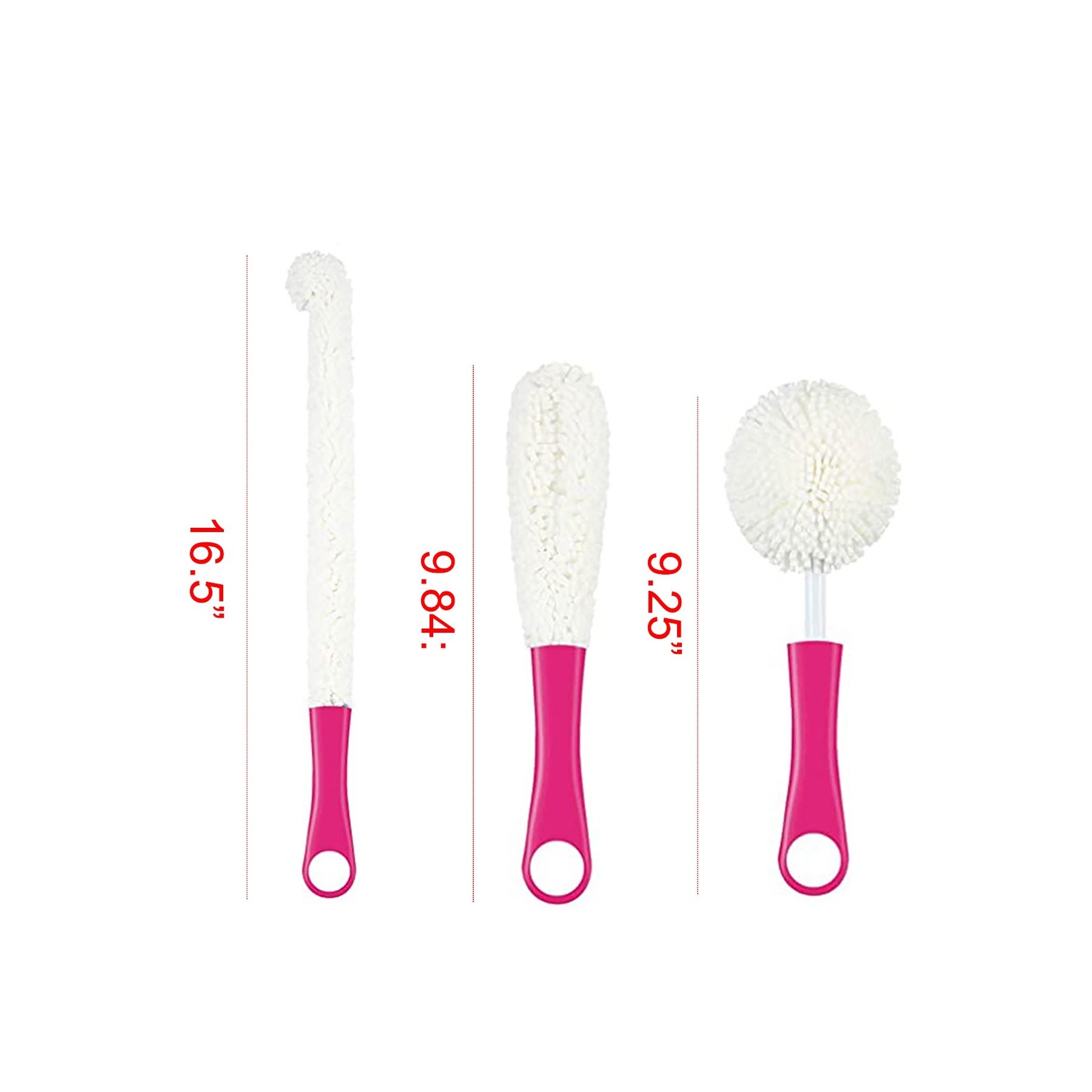 Glassware Cleaning Brush Kit 3