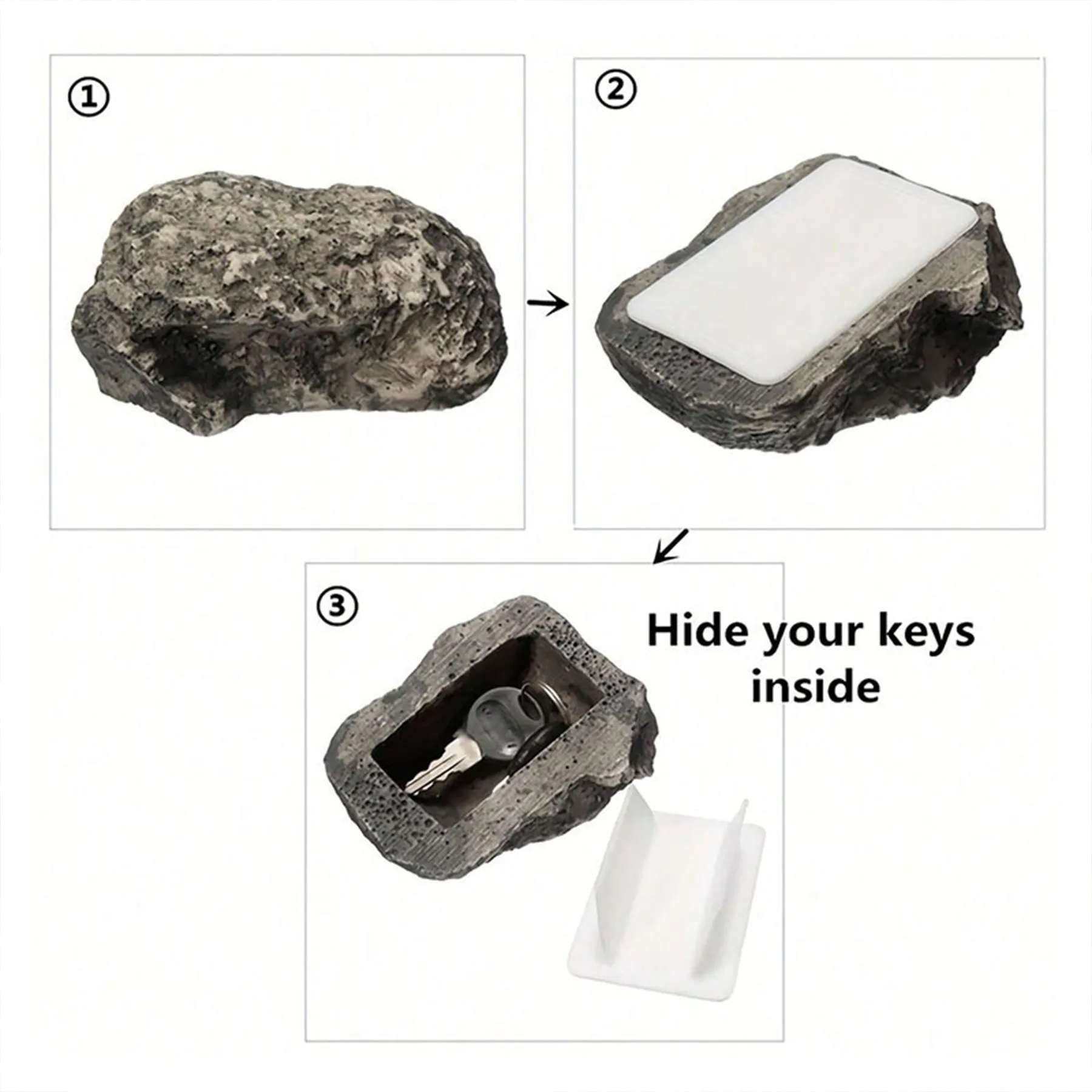 Plastic Outdoor Simulation Small Stone Keybox 4