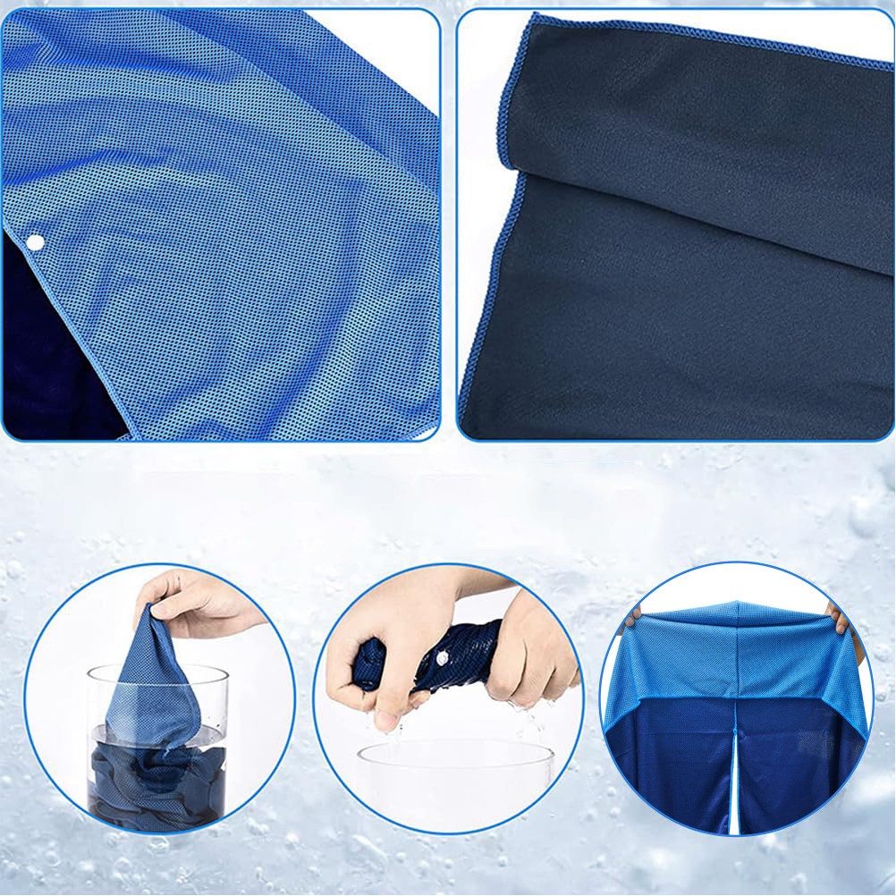 Quick Dry Polyester Sports Cooling Hoodie Towel 2