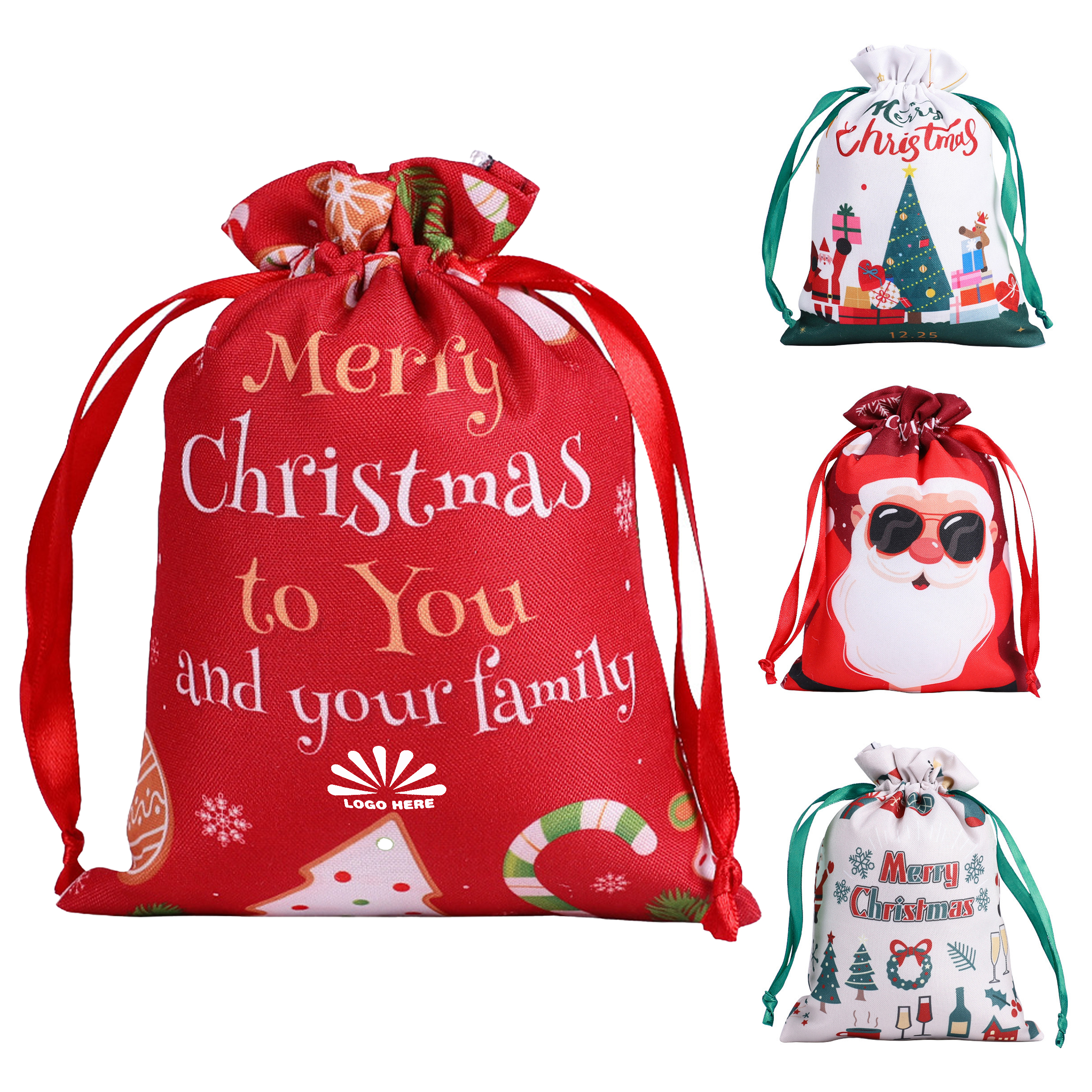 Customizable Christmas Gift Bags for Festive Gifting 2