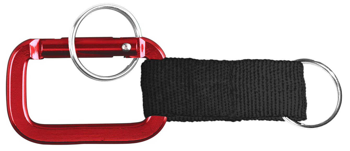 Square Shaped Carabiner with Strap and Key Ring 6